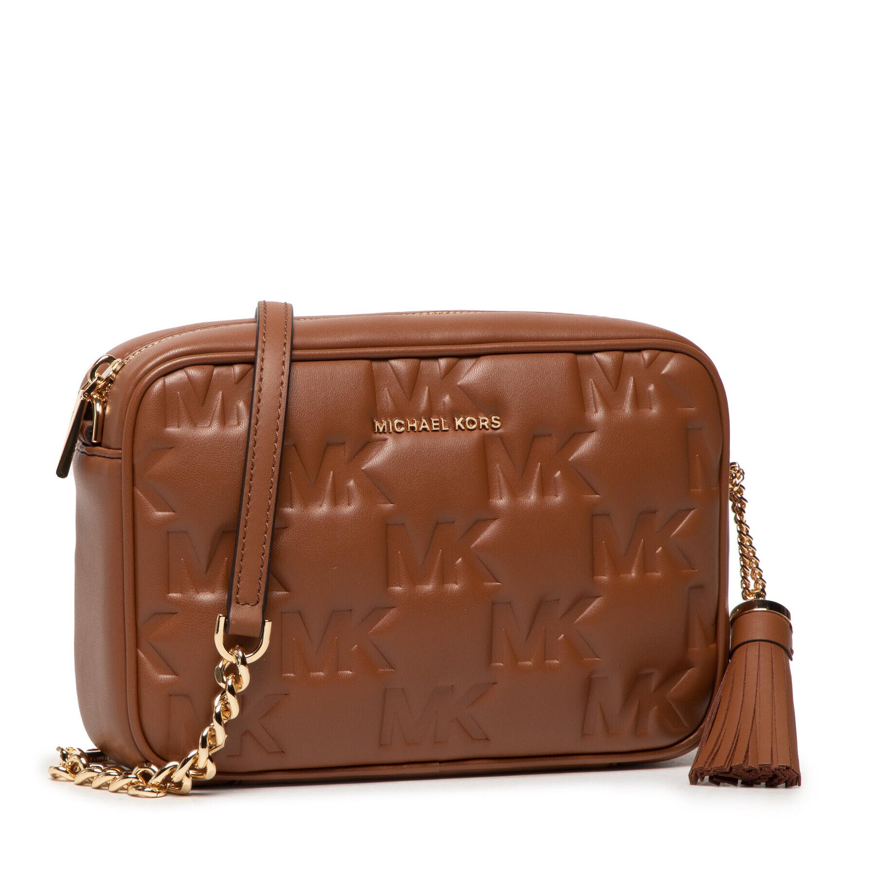 MICHAEL Michael Kors Дамска чанта Jet Set 32S2GJ6M2L Кафяв - Pepit.bg