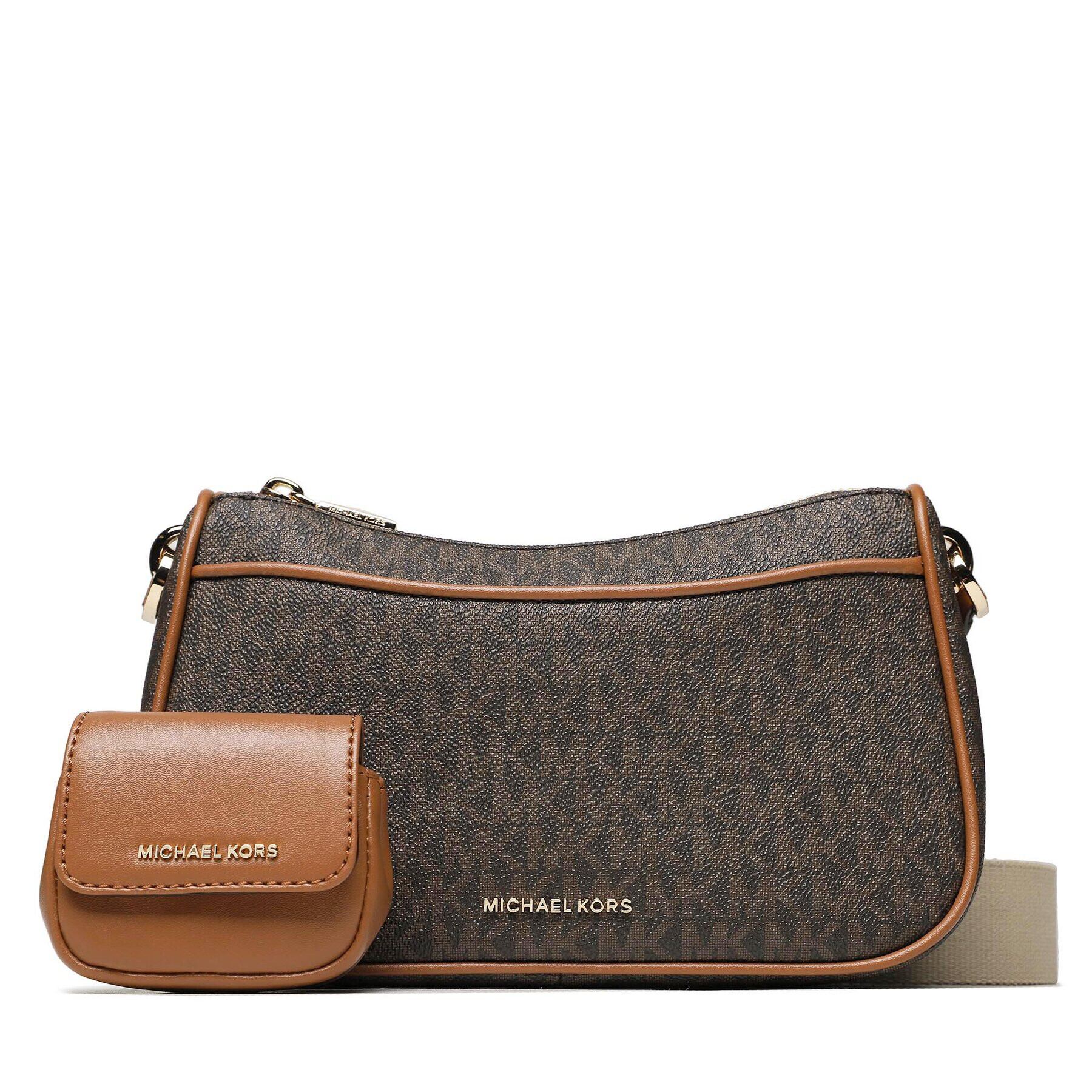 MICHAEL Michael Kors Дамска чанта Jet Set 32S3GJ6C8B Кафяв - Pepit.bg