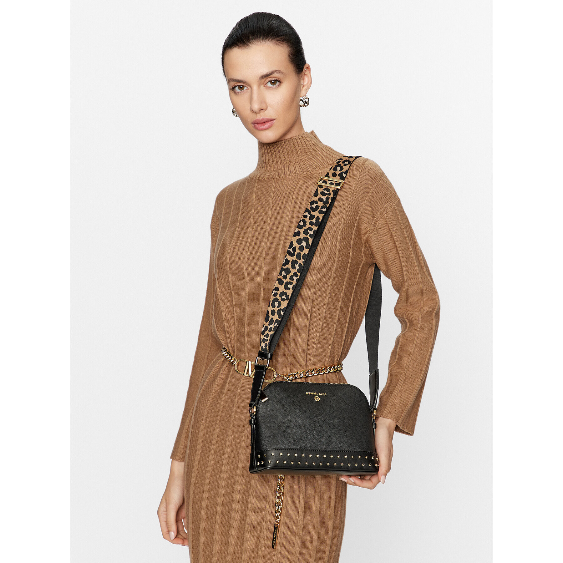 MICHAEL Michael Kors Дамска чанта Jet Set Charm 32F3GT9C9L Черен - Pepit.bg