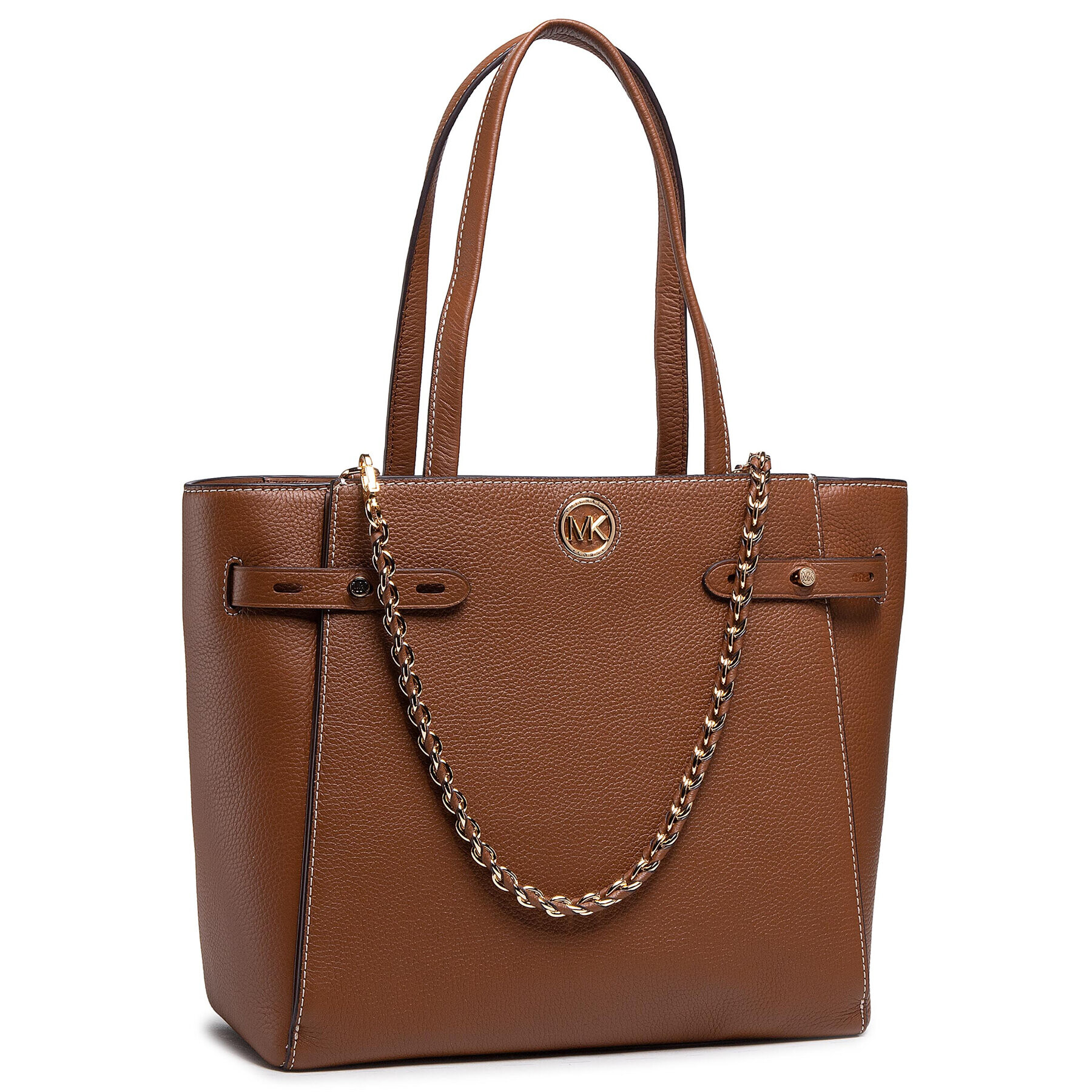 MICHAEL Michael Kors Дамска чанта Lg Belted Tote 30S1GNMT3L Кафяв - Pepit.bg