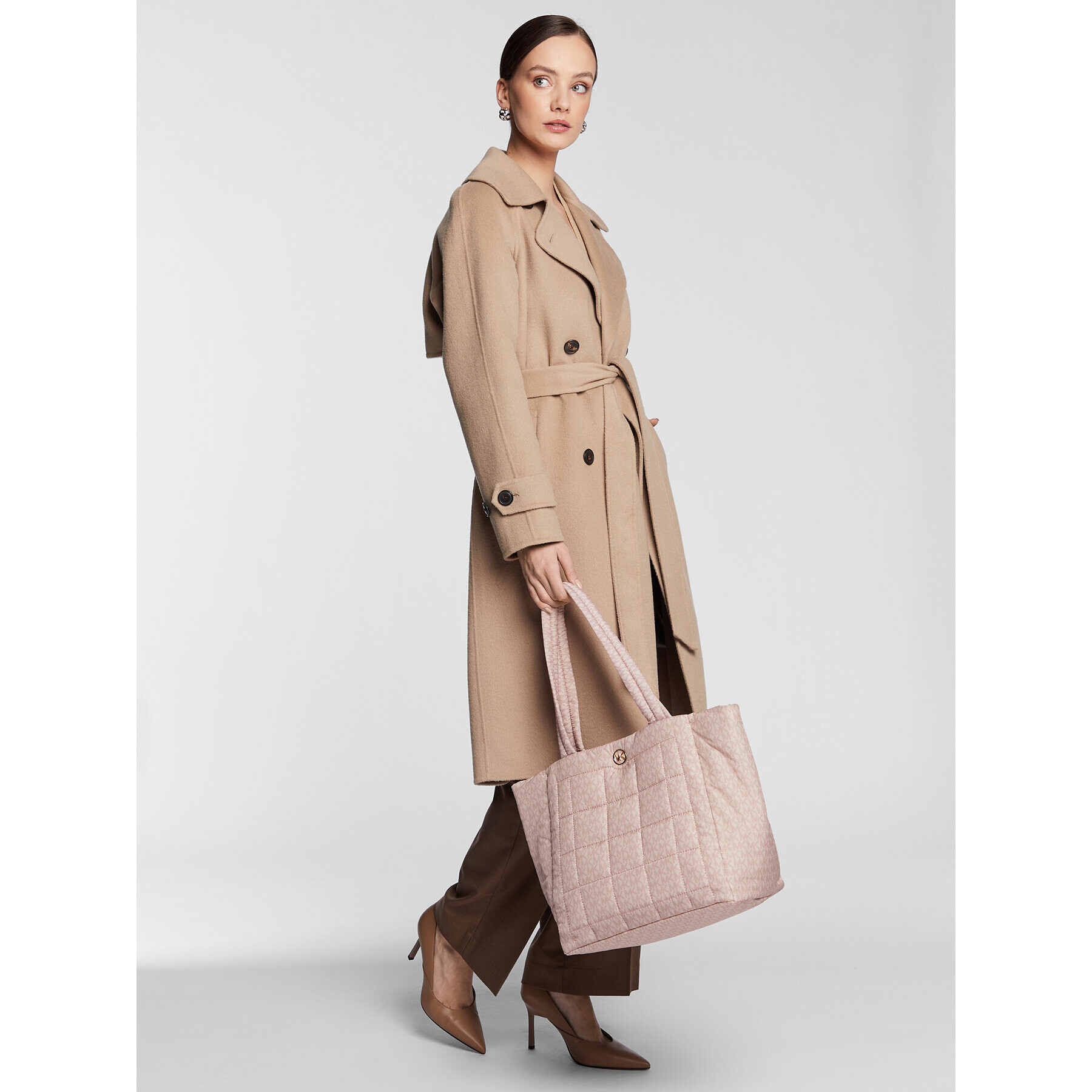 MICHAEL Michael Kors Дамска чанта Lilah 30R3G5LT7B Розов - Pepit.bg