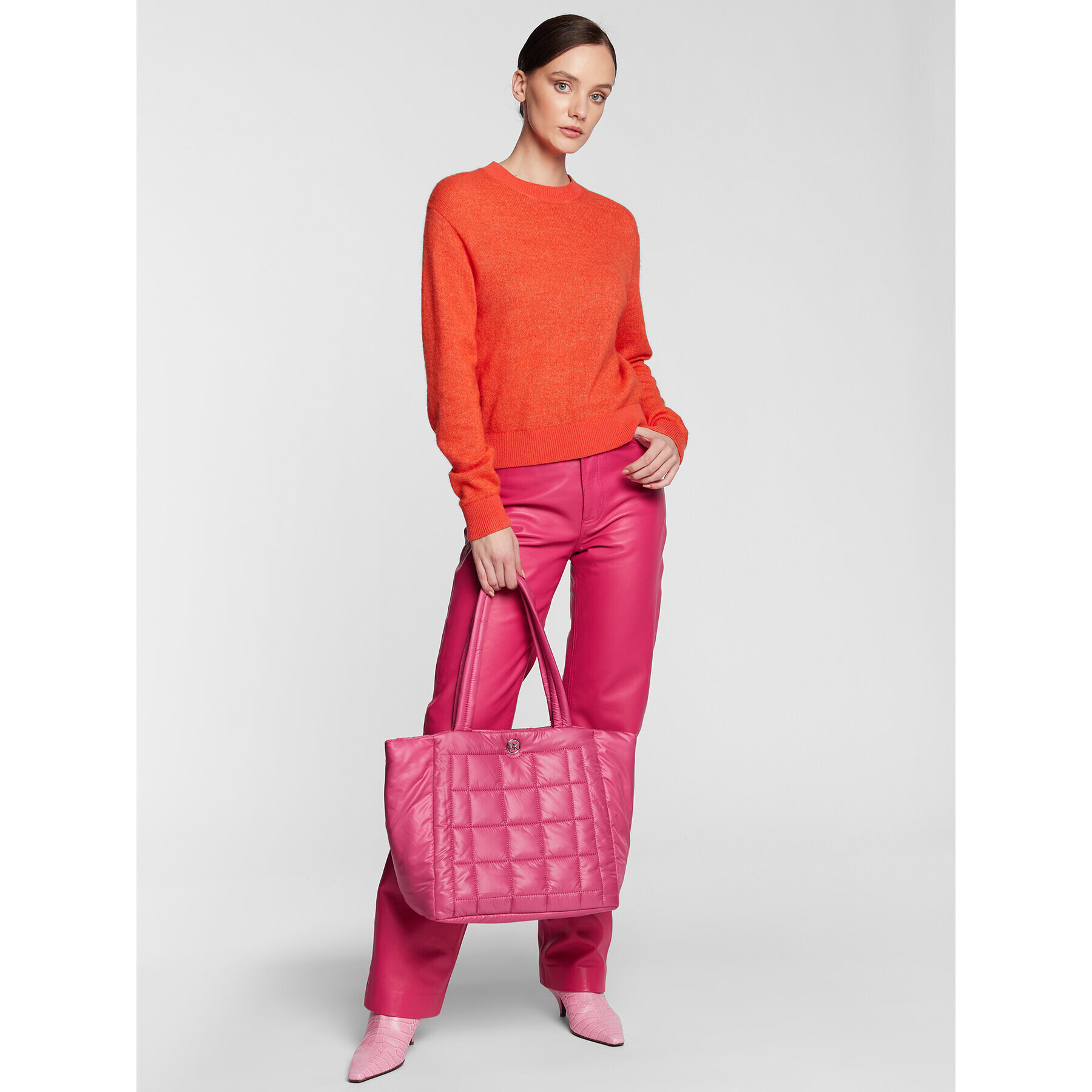 MICHAEL Michael Kors Дамска чанта Lilah 30R3S5LT3C Розов - Pepit.bg