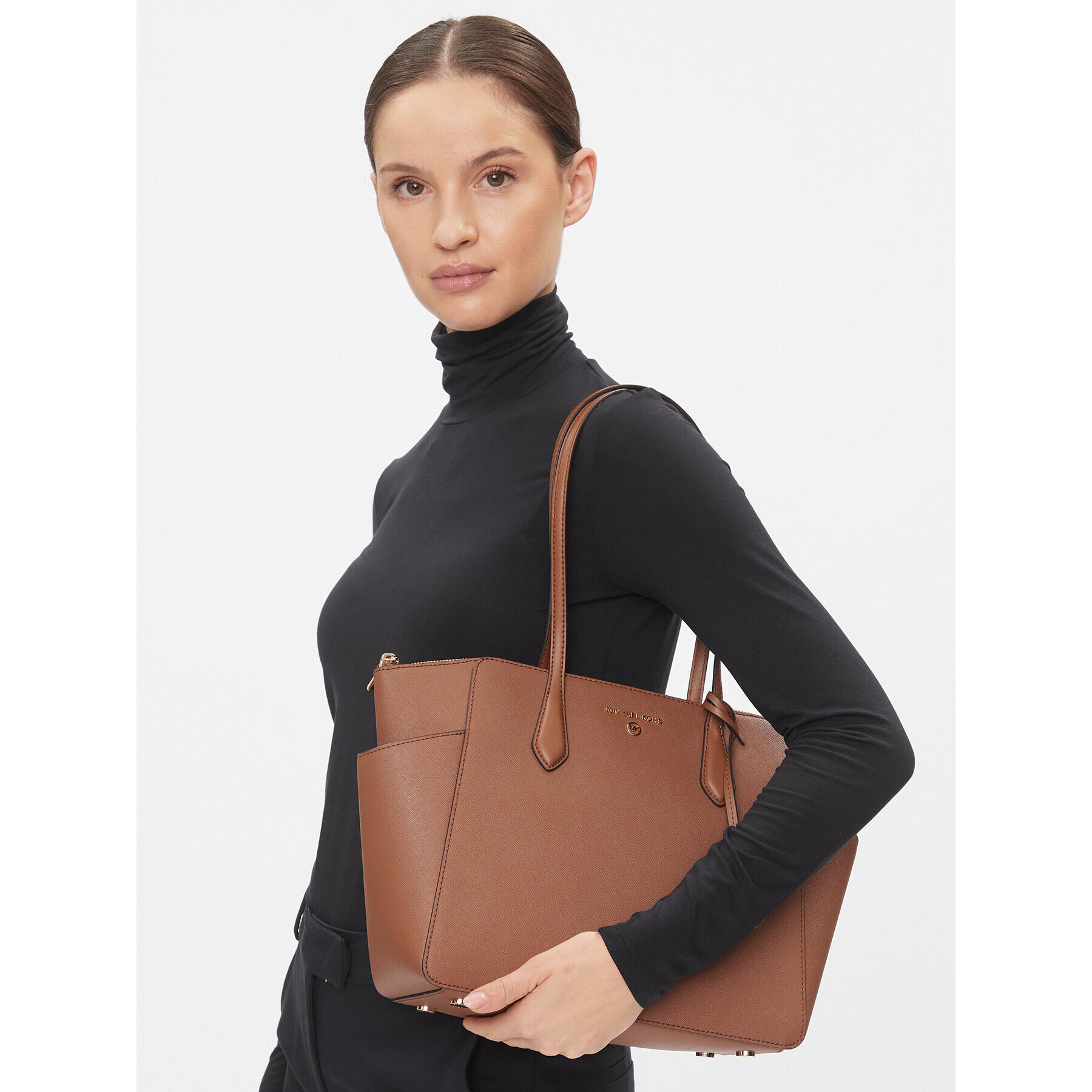 MICHAEL Michael Kors Дамска чанта Marilyn 30S2G6AT2L Кафяв - Pepit.bg