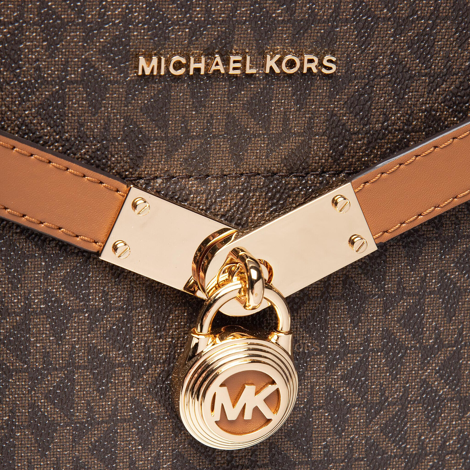 MICHAEL Michael Kors Дамска чанта Noveau Hamilton 30S1G0HM7B Кафяв - Pepit.bg