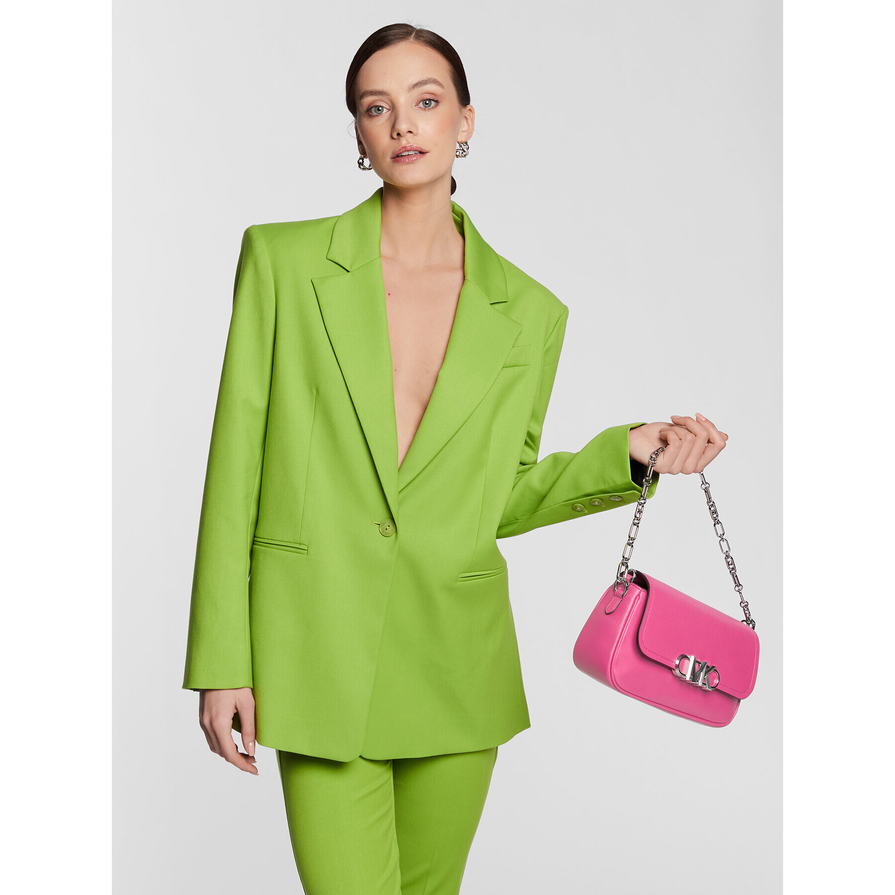 MICHAEL Michael Kors Дамска чанта Parker 30F2S7PC2L Розов - Pepit.bg