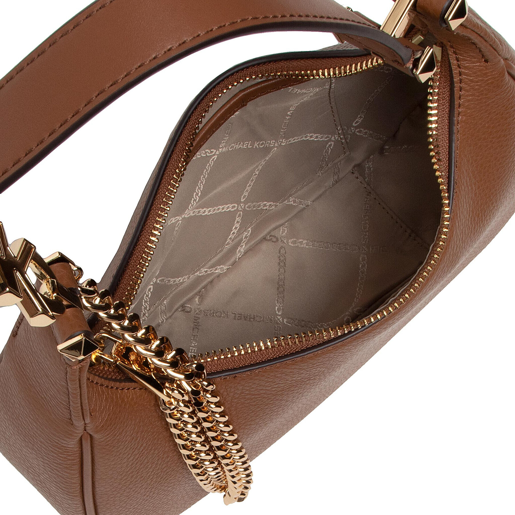 MICHAEL Michael Kors Дамска чанта Piper 32F2GP1C1L Кафяв - Pepit.bg