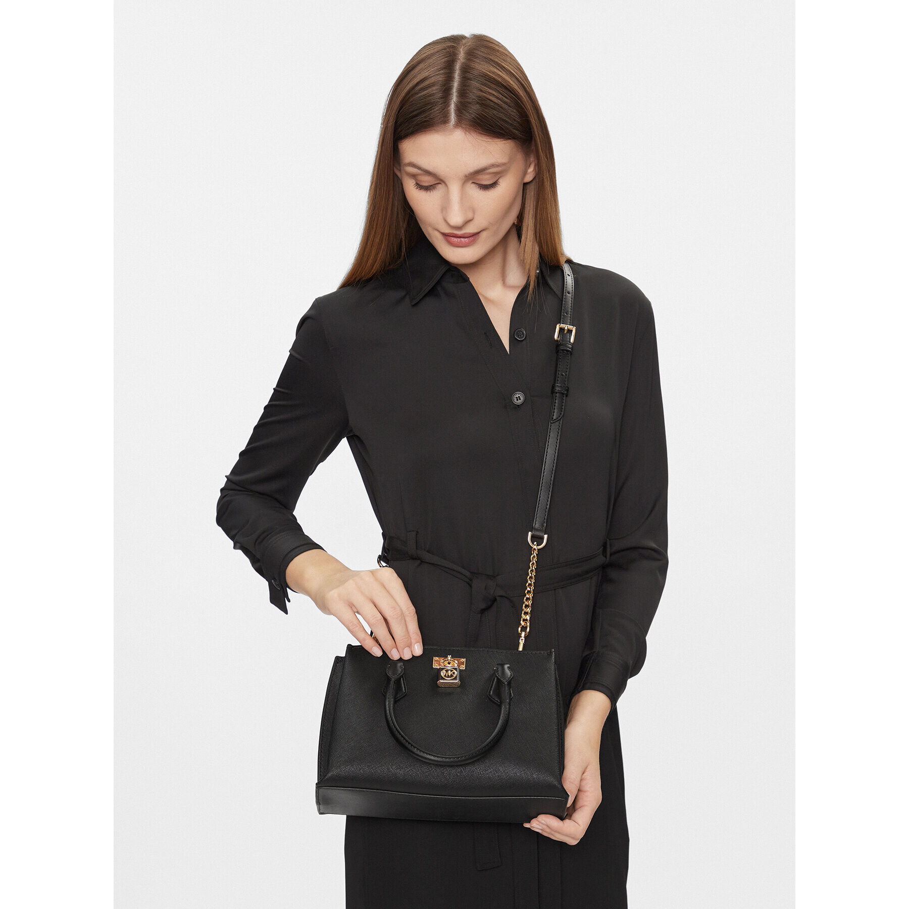 MICHAEL Michael Kors Дамска чанта Ruby 30S3GR0S1L Черен - Pepit.bg