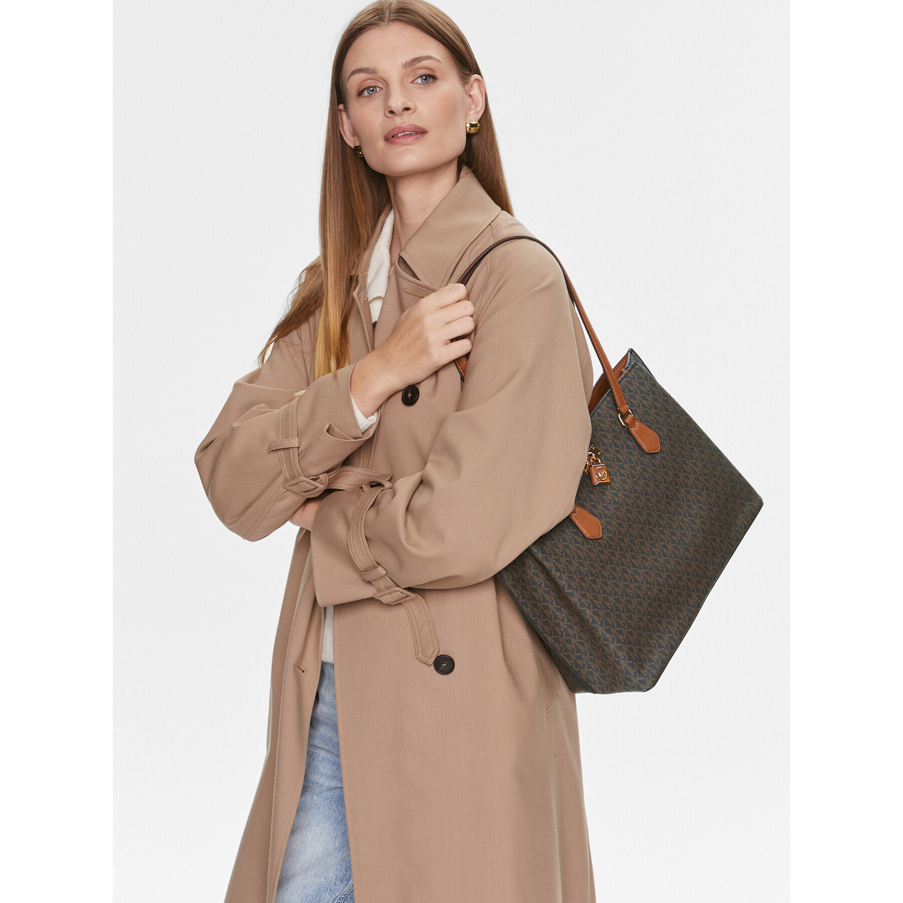 MICHAEL Michael Kors Дамска чанта Ruby 30S3GR0T3B Кафяв - Pepit.bg