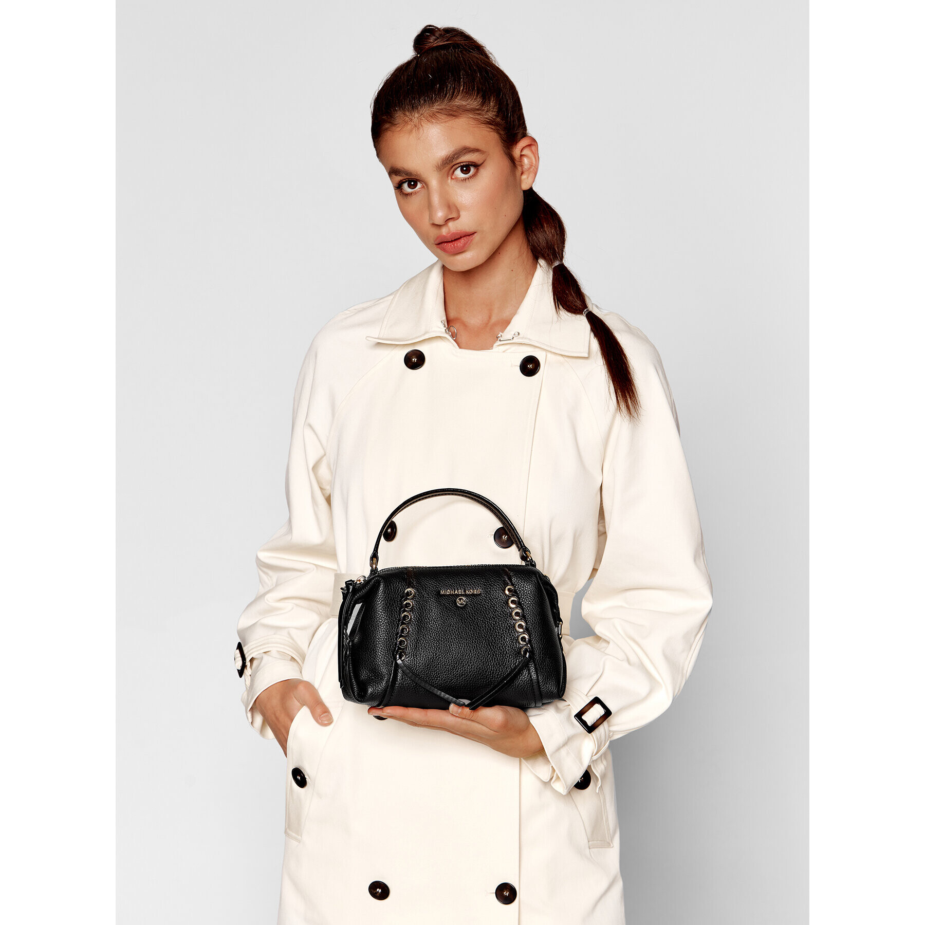 MICHAEL Michael Kors Дамска чанта Sia 32T2G0SC1L Черен - Pepit.bg