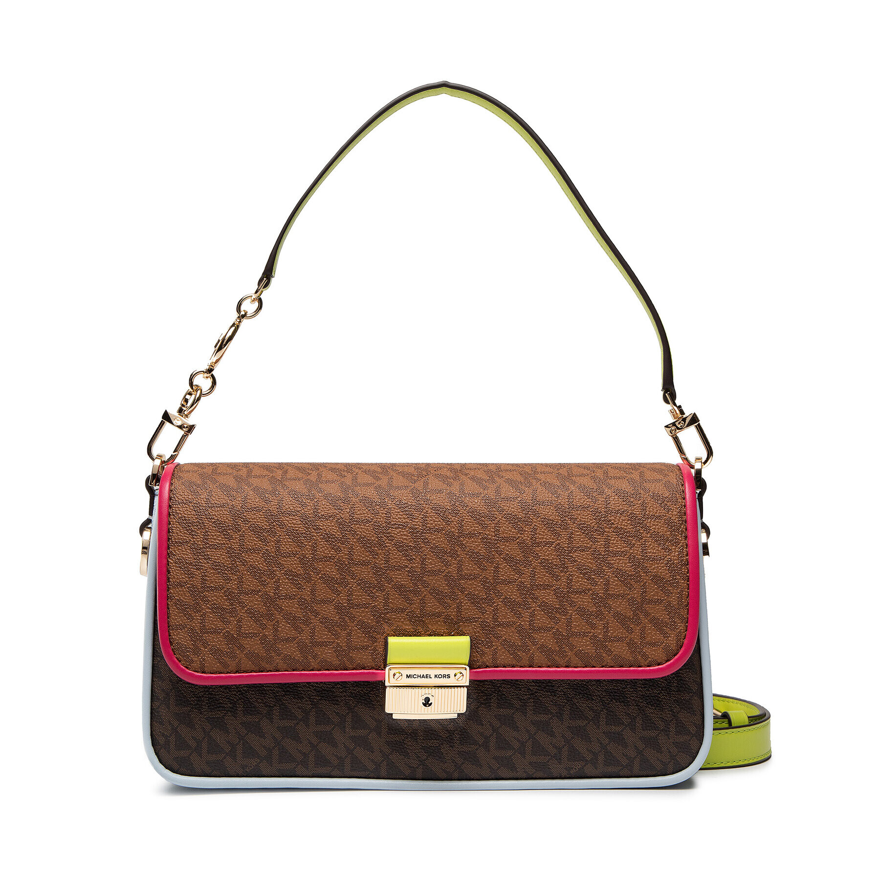 MICHAEL Michael Kors Дамска чанта Sm Conv Shldr 30S2G2BL5O Кафяв - Pepit.bg