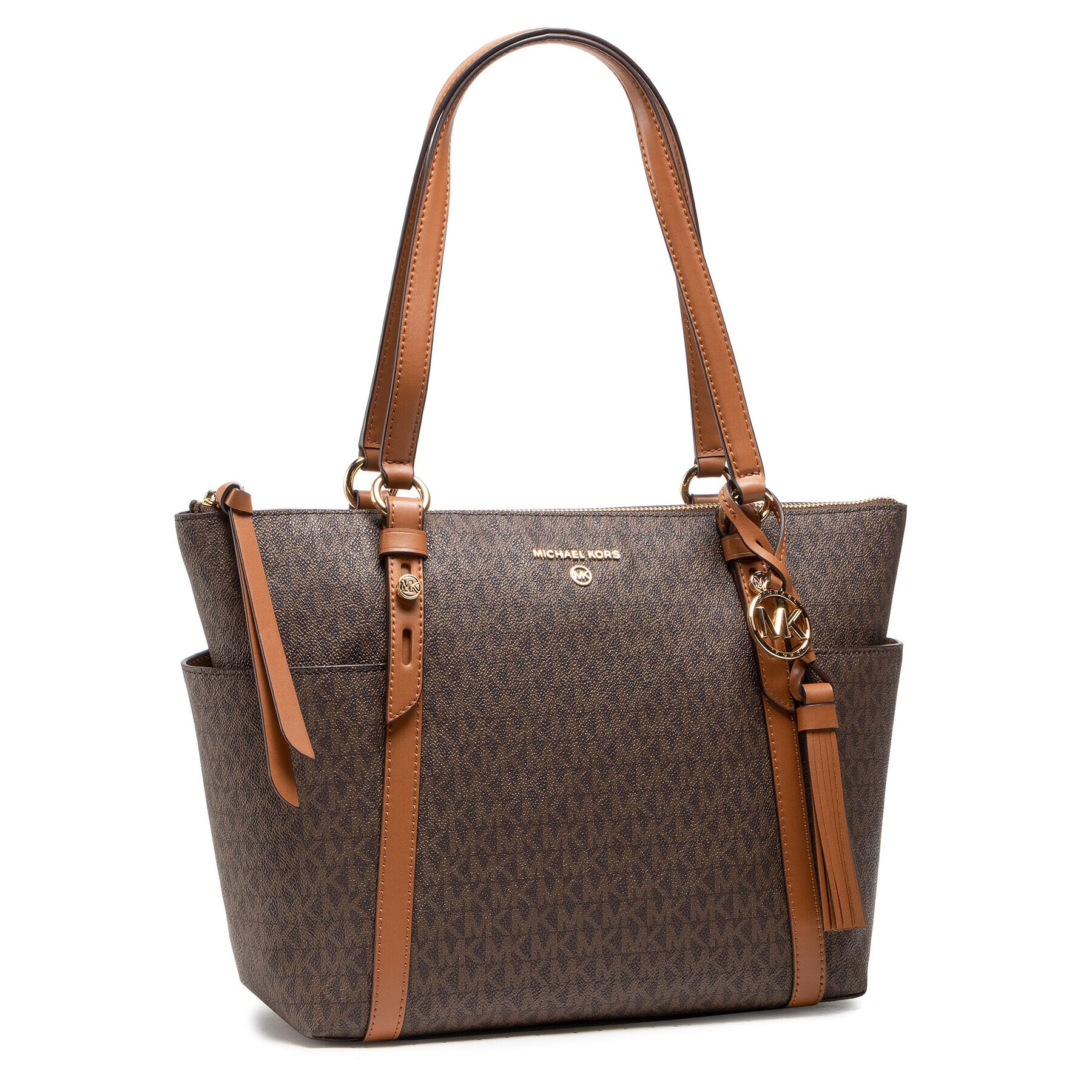 MICHAEL Michael Kors Дамска чанта Sullivan 30T0GNXT2B Кафяв - Pepit.bg
