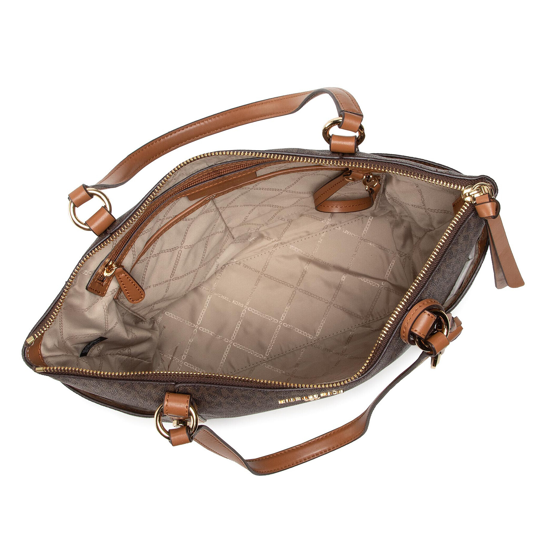 MICHAEL Michael Kors Дамска чанта Sullivan 30T0GNXT2B Кафяв - Pepit.bg