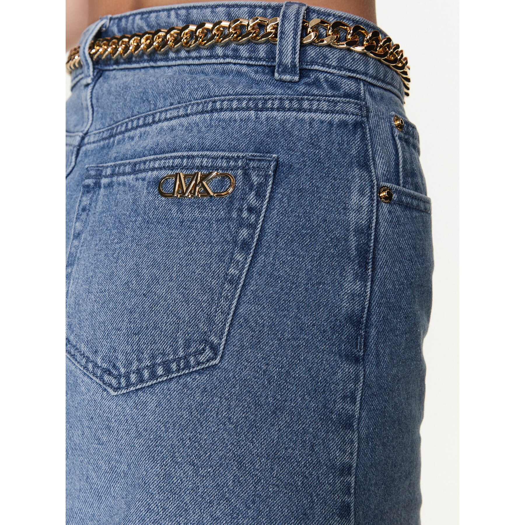 MICHAEL Michael Kors Дънкова пола MS3709DFAU Син Regular Fit - Pepit.bg