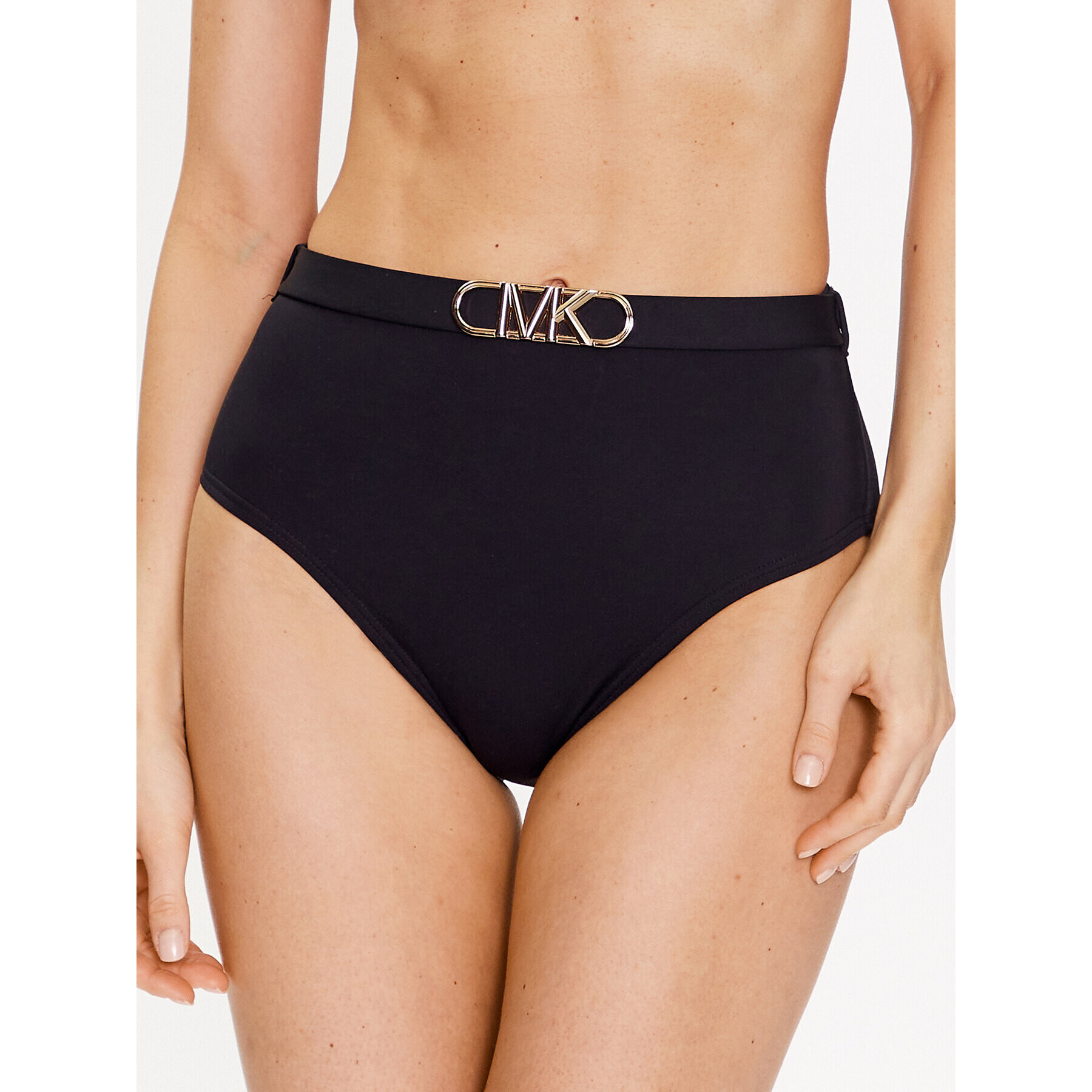 MICHAEL Michael Kors Долнище на бански Solid High Waist MM1N025 Черен - Pepit.bg