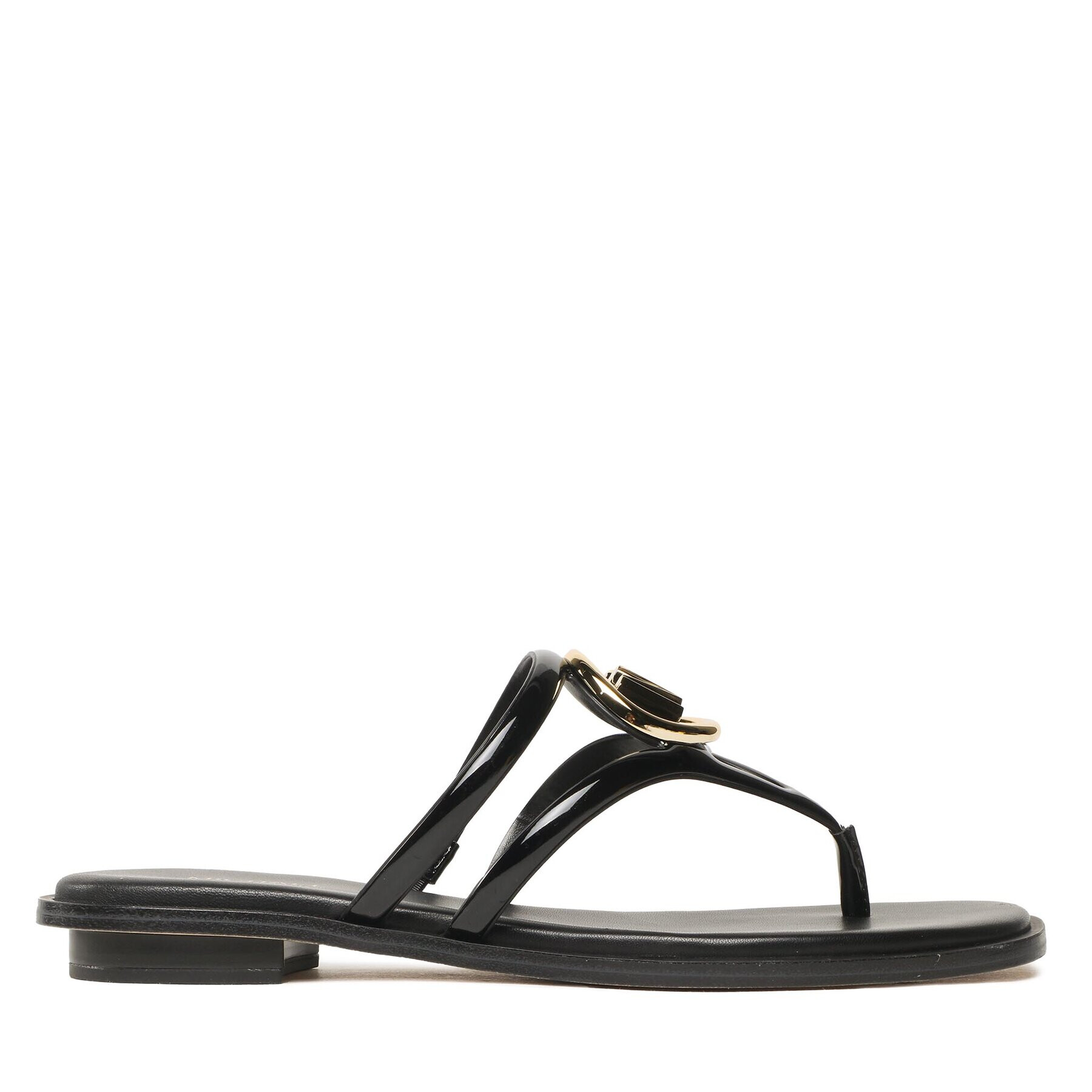 MICHAEL Michael Kors Джапанки Hampton Flat 40S3HMFS1A Черен - Pepit.bg