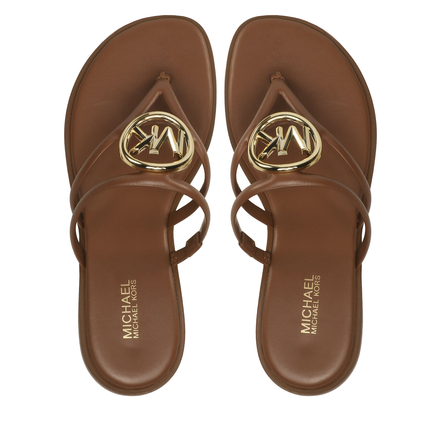 MICHAEL Michael Kors Джапанки Hampton Flat 40S3HMFS1L Кафяв - Pepit.bg