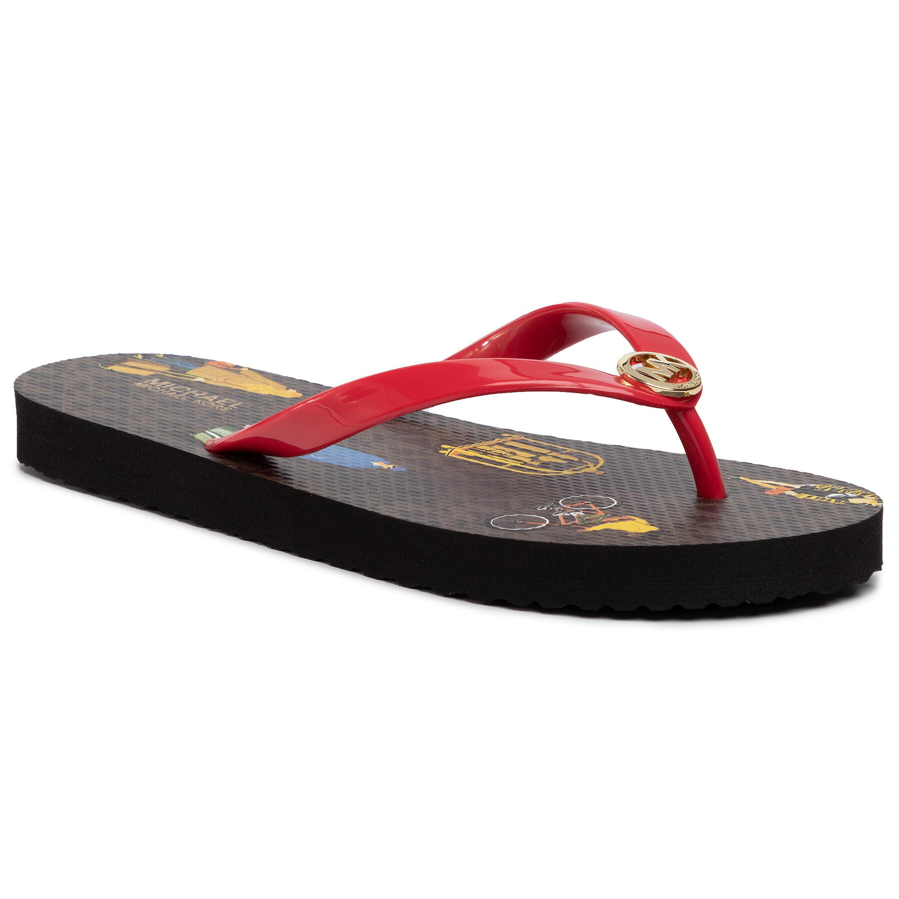 MICHAEL Michael Kors Джапанки Mk Flip Flop 40R0MKFA2Q Червен - Pepit.bg