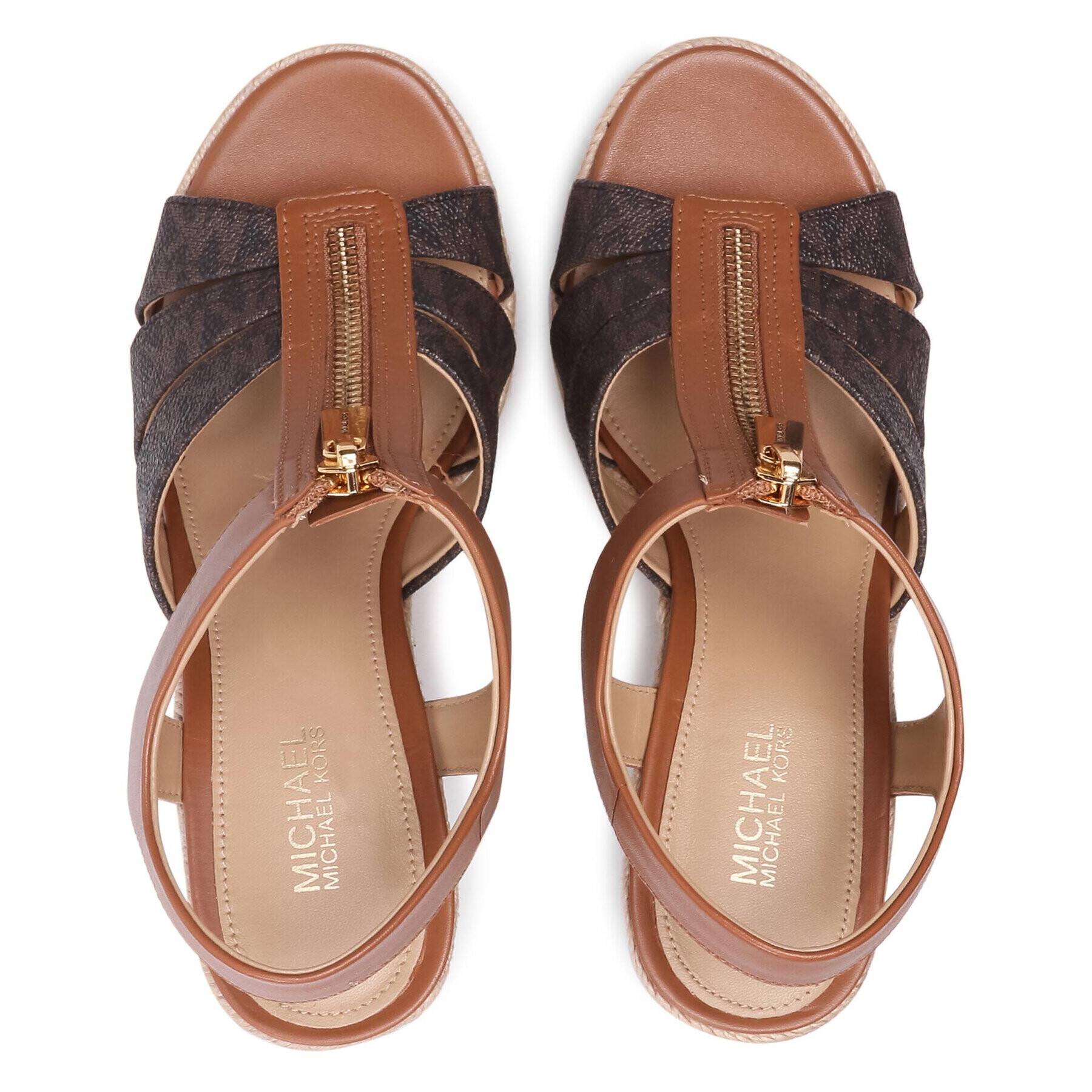 MICHAEL Michael Kors Еспадрили Berkley Wedge 40S1BRMS1B Кафяв - Pepit.bg