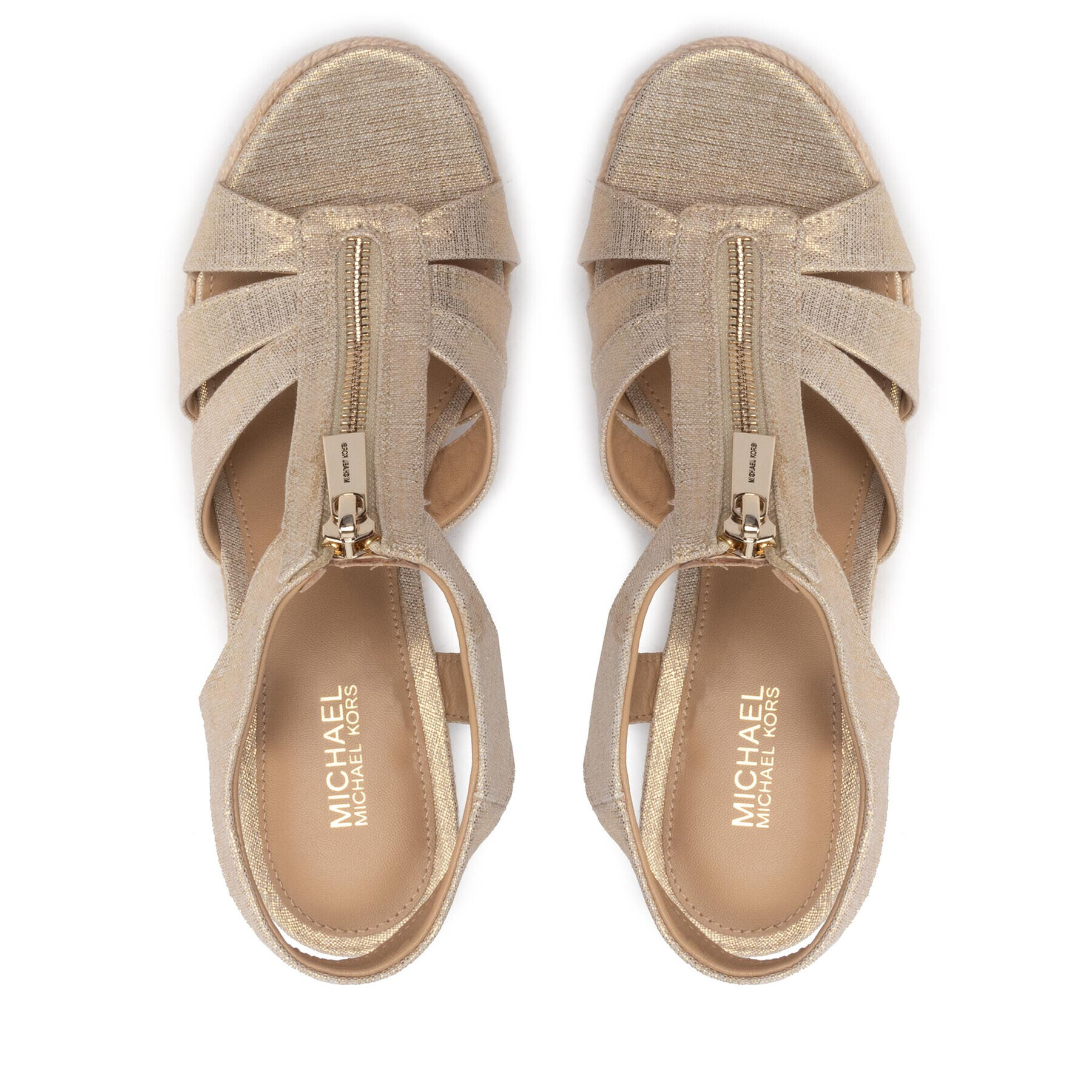 MICHAEL Michael Kors Еспадрили Berkley Wedge 40S9BRMS3D Златист - Pepit.bg