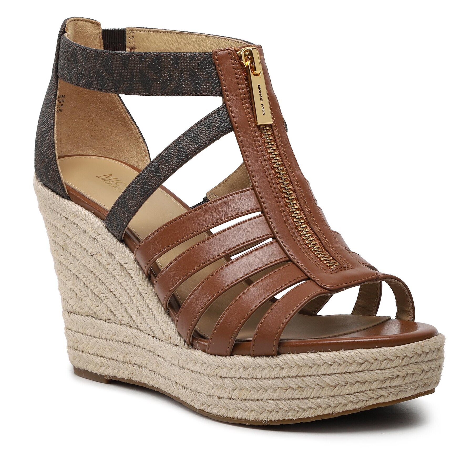 MICHAEL Michael Kors Еспадрили Bradley Wedge 40S3BYMS2B Кафяв - Pepit.bg