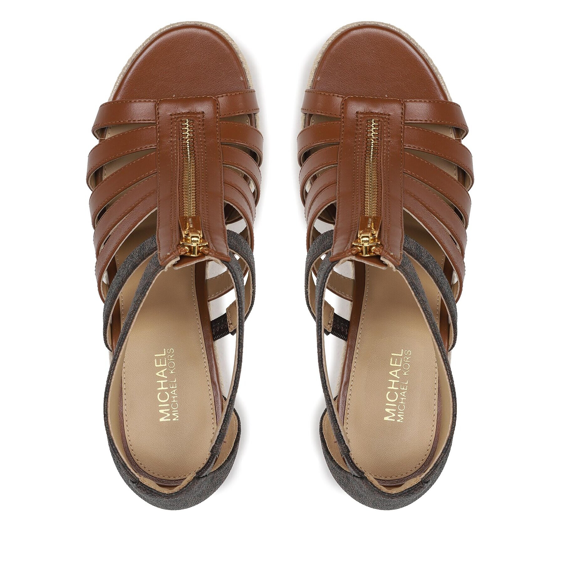 MICHAEL Michael Kors Еспадрили Bradley Wedge 40S3BYMS2B Кафяв - Pepit.bg