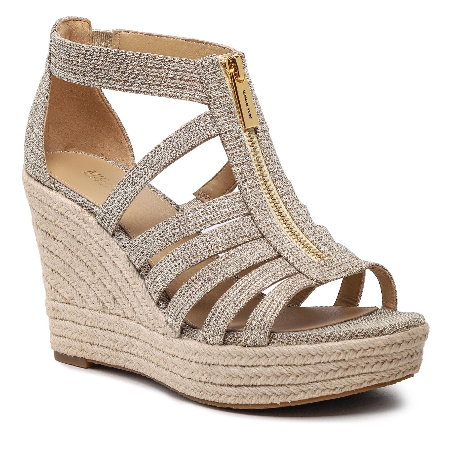 MICHAEL Michael Kors Еспадрили Bradley Wedge 40S3BYMS3D Златист - Pepit.bg