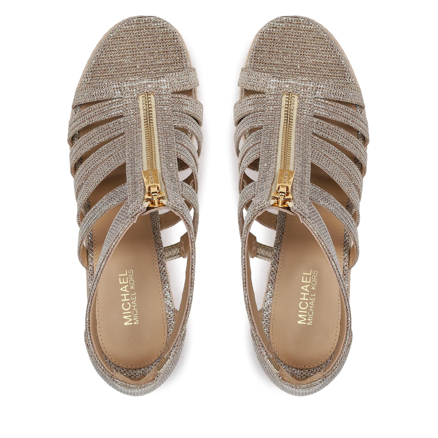 MICHAEL Michael Kors Еспадрили Bradley Wedge 40S3BYMS3D Златист - Pepit.bg