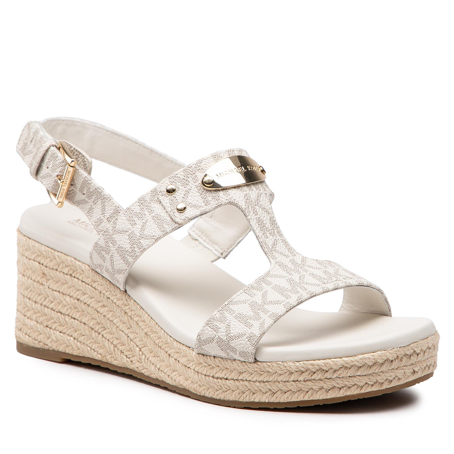 MICHAEL Michael Kors Еспадрили Mk Plate Wedge 40T2MKMS1B Бял - Pepit.bg