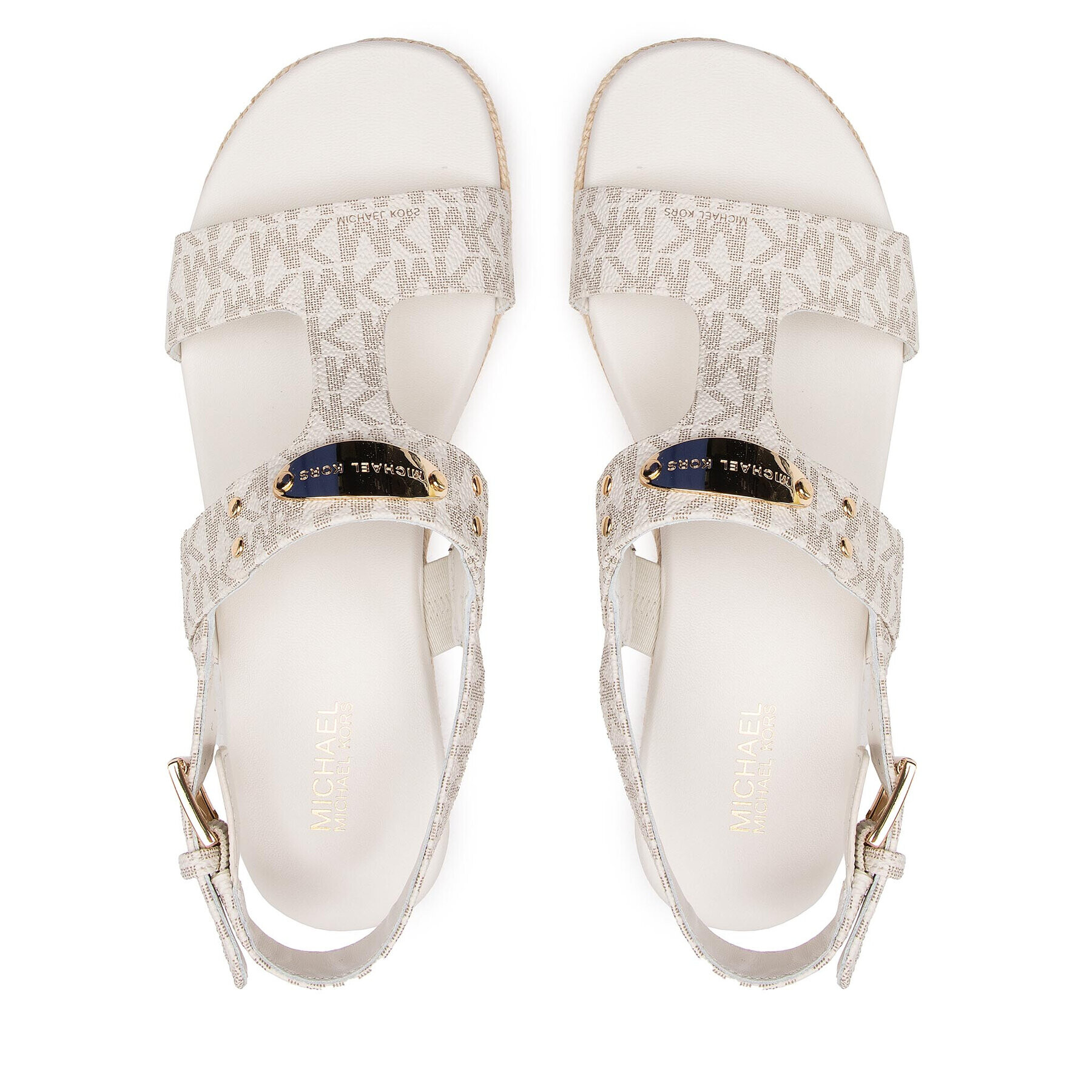 MICHAEL Michael Kors Еспадрили Mk Plate Wedge 40T2MKMS1B Бял - Pepit.bg