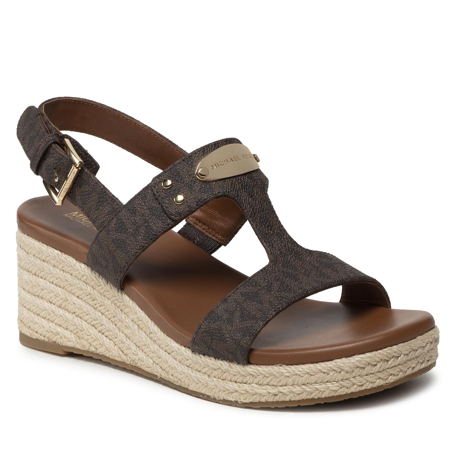 MICHAEL Michael Kors Еспадрили Mk Plate Wedge 40T2MKMS1B Кафяв - Pepit.bg