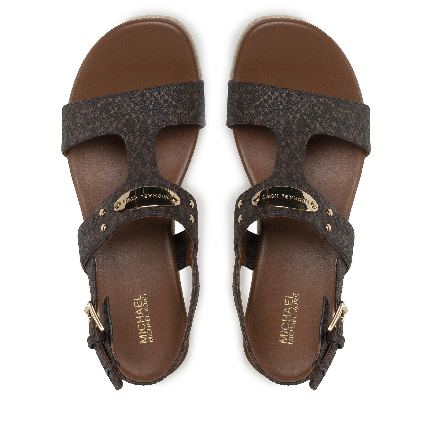 MICHAEL Michael Kors Еспадрили Mk Plate Wedge 40T2MKMS1B Кафяв - Pepit.bg