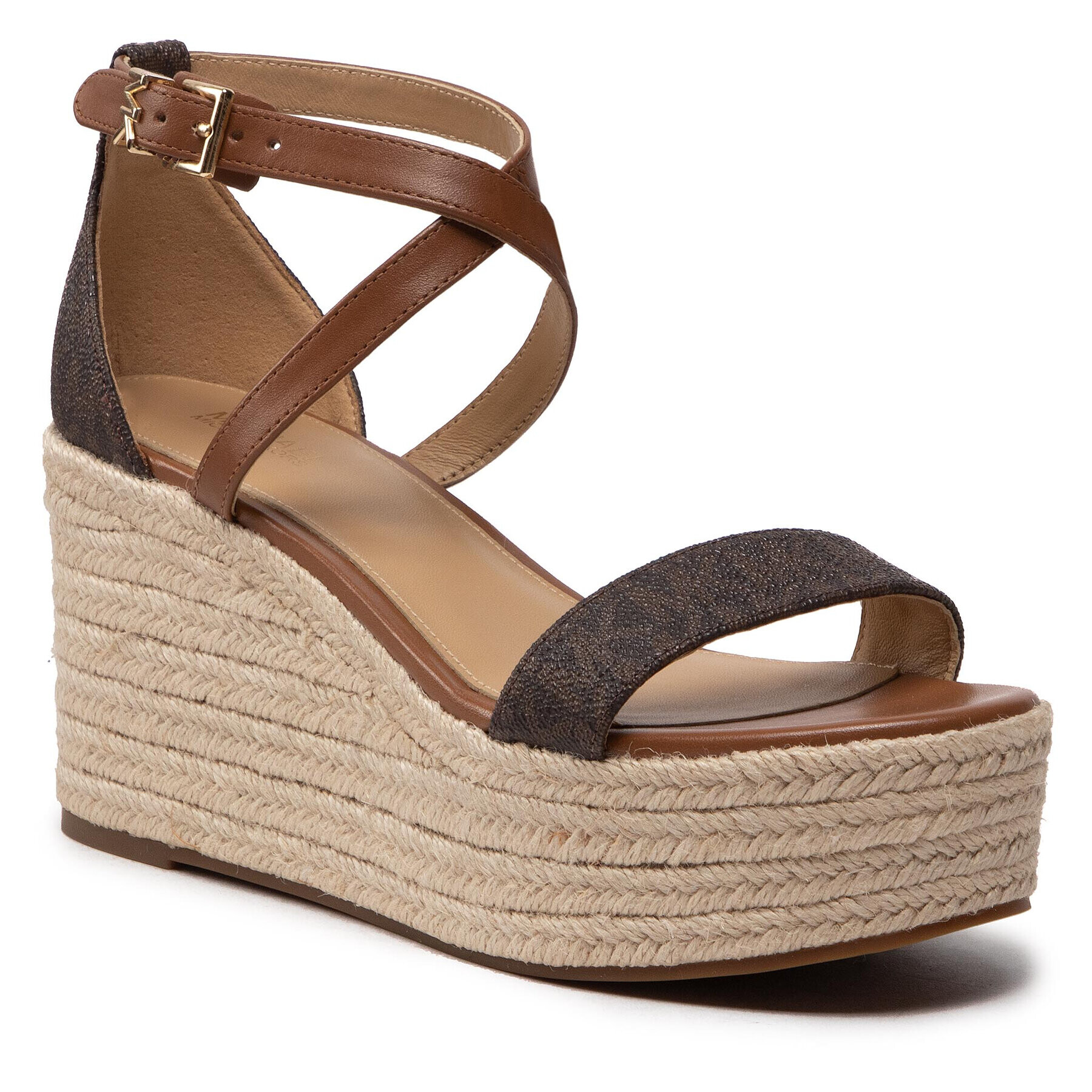MICHAEL Michael Kors Еспадрили Serena Wedge Espadrille 40S2SEMS1B Кафяв - Pepit.bg
