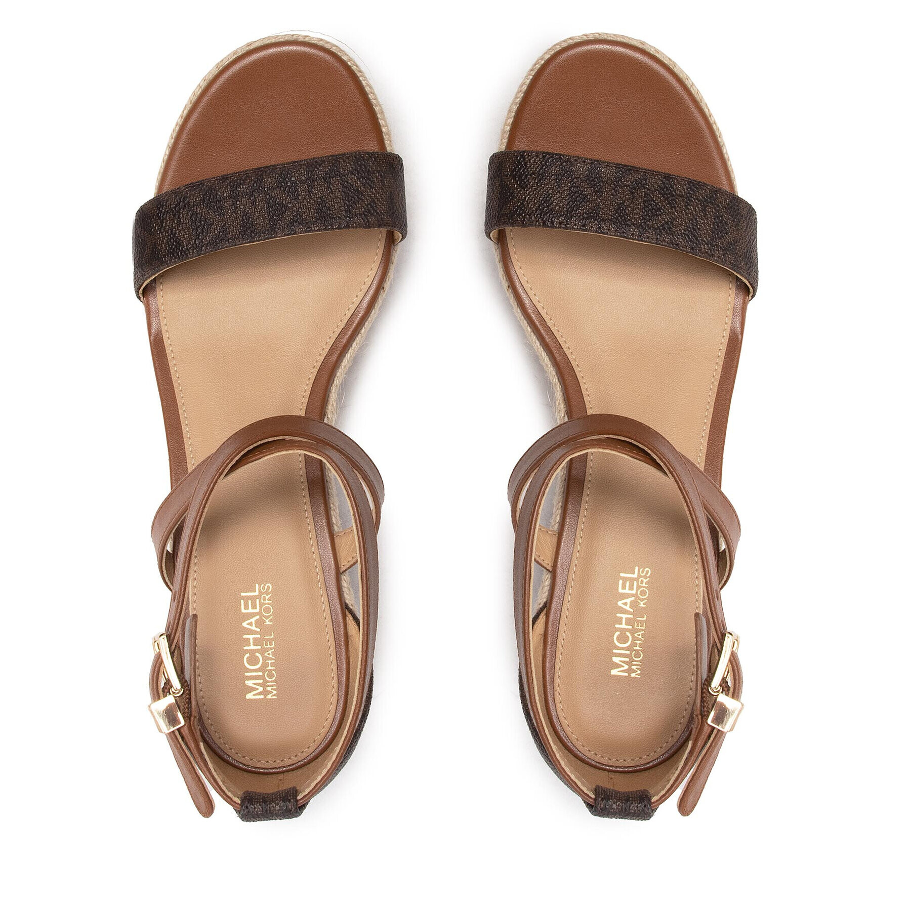 MICHAEL Michael Kors Еспадрили Serena Wedge Espadrille 40S2SEMS1B Кафяв - Pepit.bg