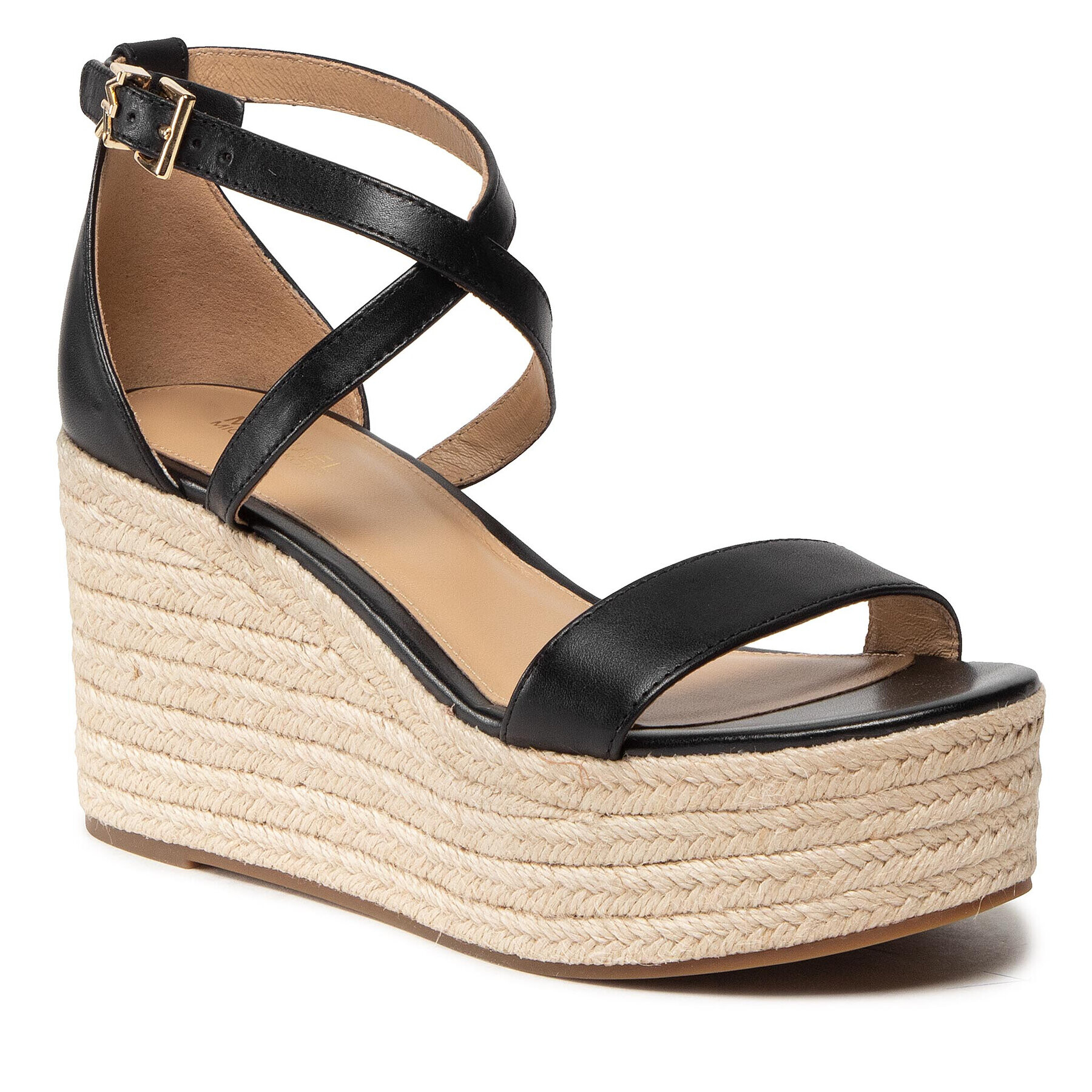 MICHAEL Michael Kors Еспадрили Serena Wedge Espadrille 40S2SEMS1L Черен - Pepit.bg