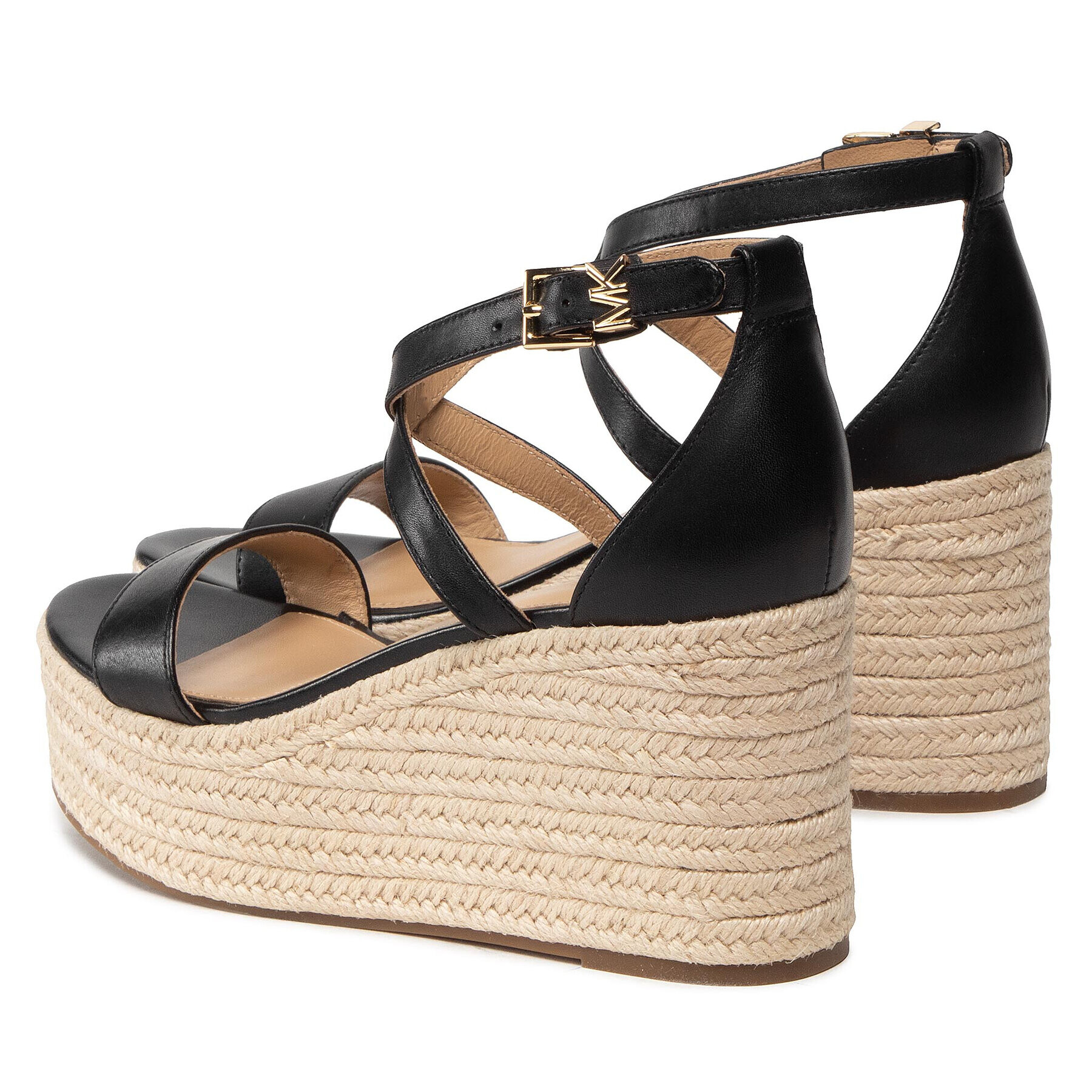 MICHAEL Michael Kors Еспадрили Serena Wedge Espadrille 40S2SEMS1L Черен - Pepit.bg
