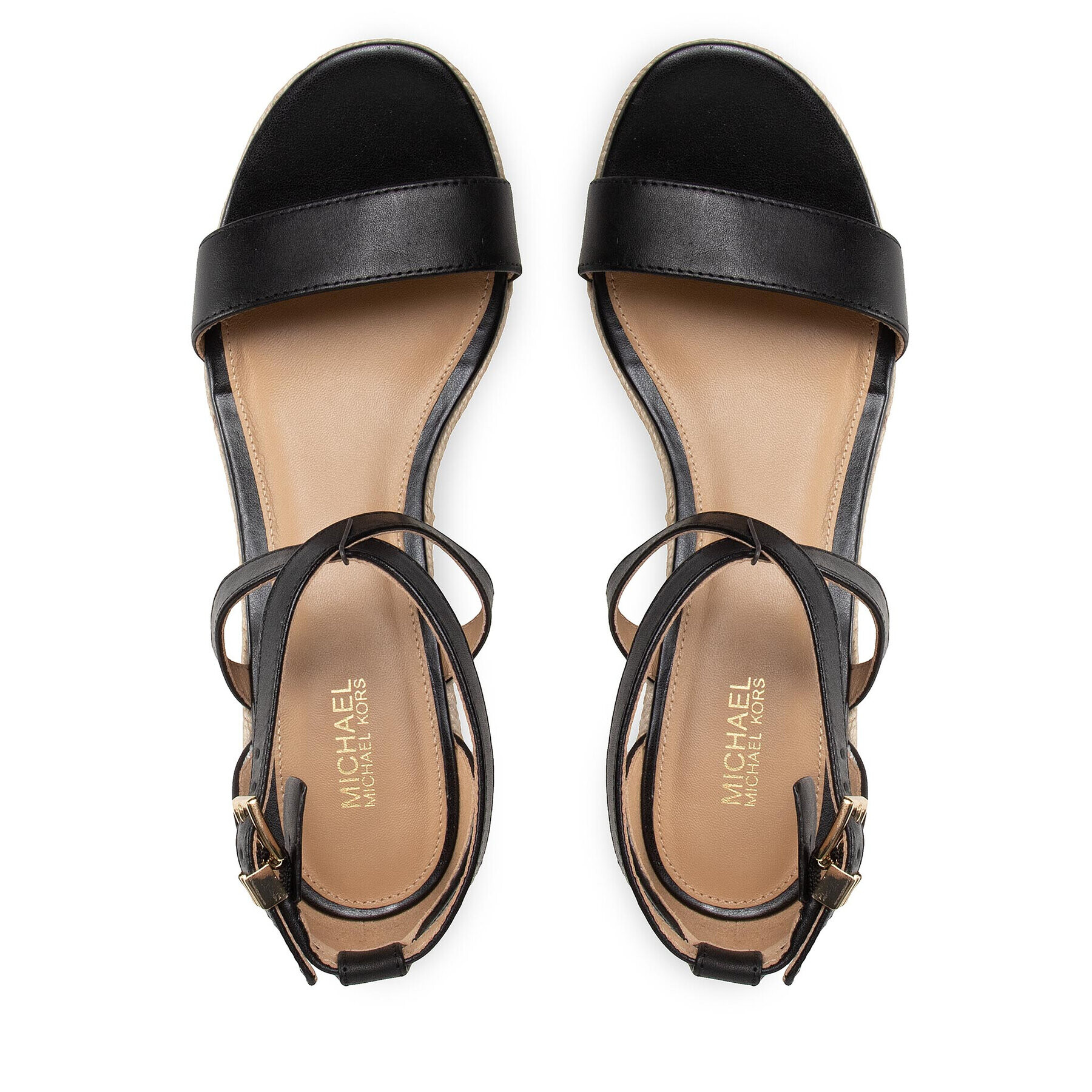 MICHAEL Michael Kors Еспадрили Serena Wedge Espadrille 40S2SEMS1L Черен - Pepit.bg