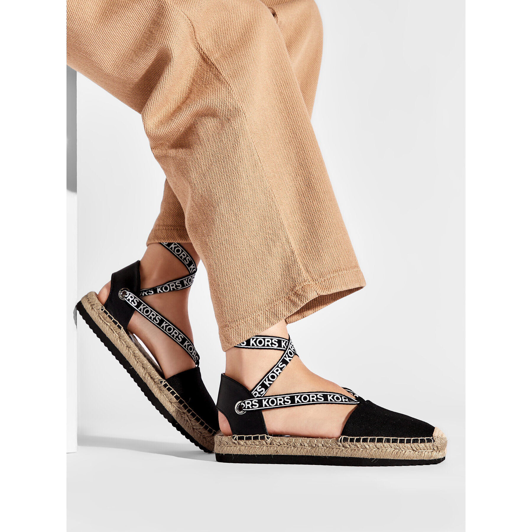 MICHAEL Michael Kors Еспадрили Yara Espadrille 40S2YAFP2D Черен - Pepit.bg