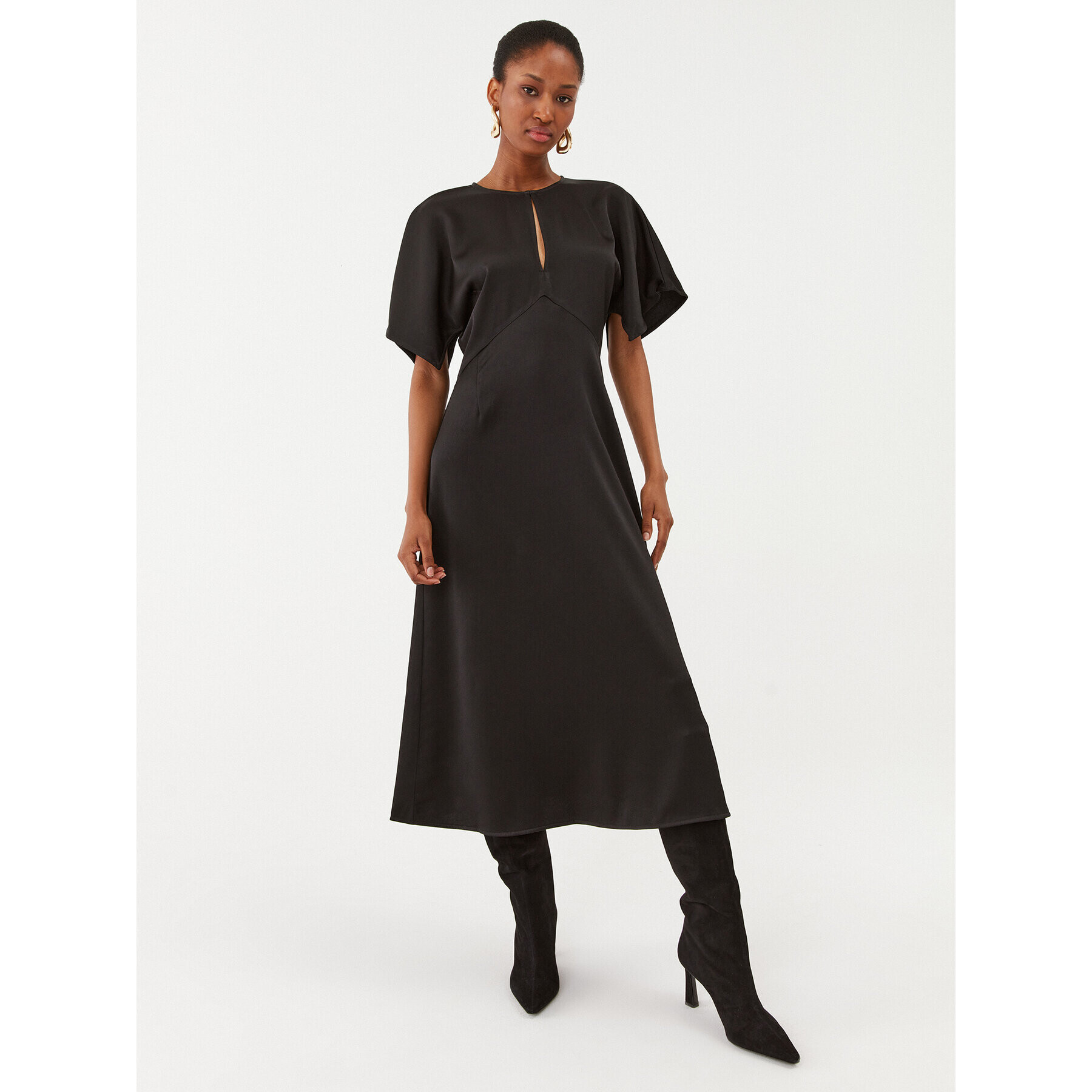 MICHAEL Michael Kors Ежедневна рокля MF381OI99G Черен Regular Fit - Pepit.bg