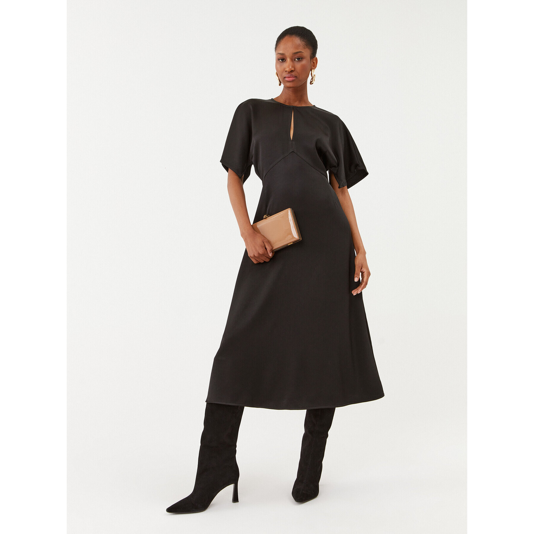 MICHAEL Michael Kors Ежедневна рокля MF381OI99G Черен Regular Fit - Pepit.bg