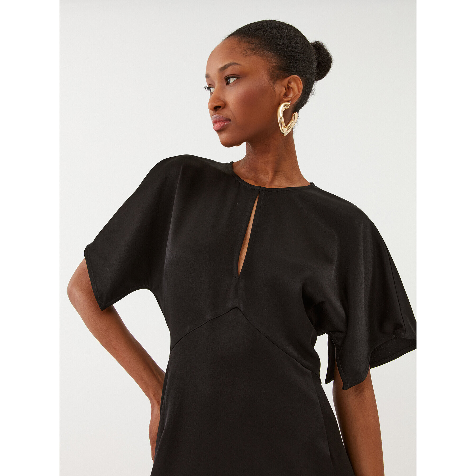 MICHAEL Michael Kors Ежедневна рокля MF381OI99G Черен Regular Fit - Pepit.bg