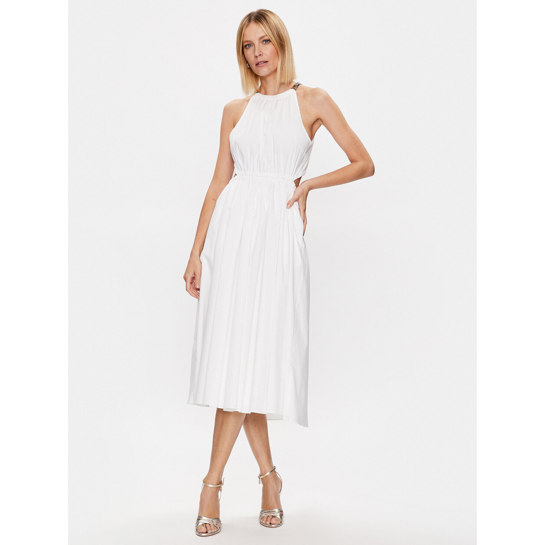 MICHAEL Michael Kors Ежедневна рокля MS28182F4C Бял Regular Fit - Pepit.bg