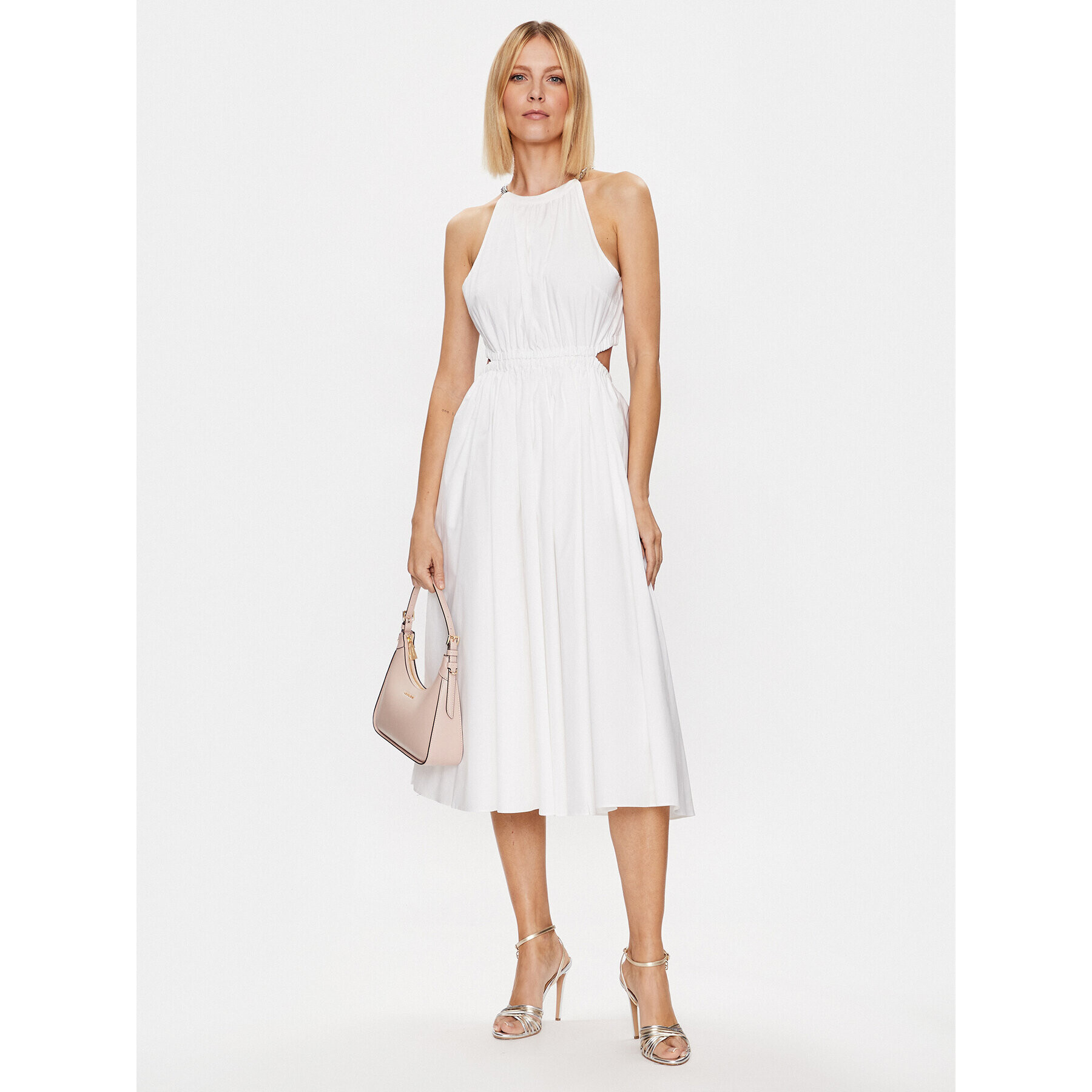 MICHAEL Michael Kors Ежедневна рокля MS28182F4C Бял Regular Fit - Pepit.bg