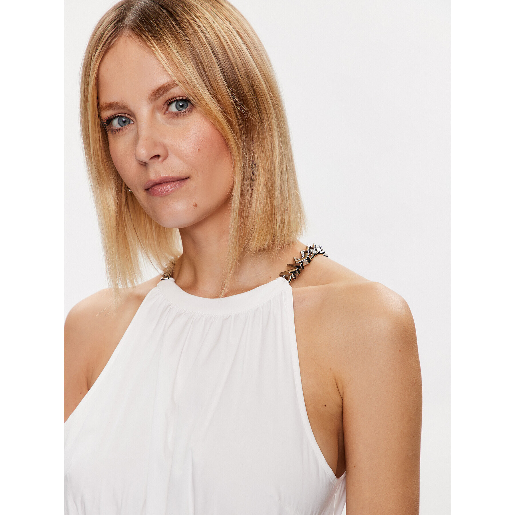 MICHAEL Michael Kors Ежедневна рокля MS28182F4C Бял Regular Fit - Pepit.bg