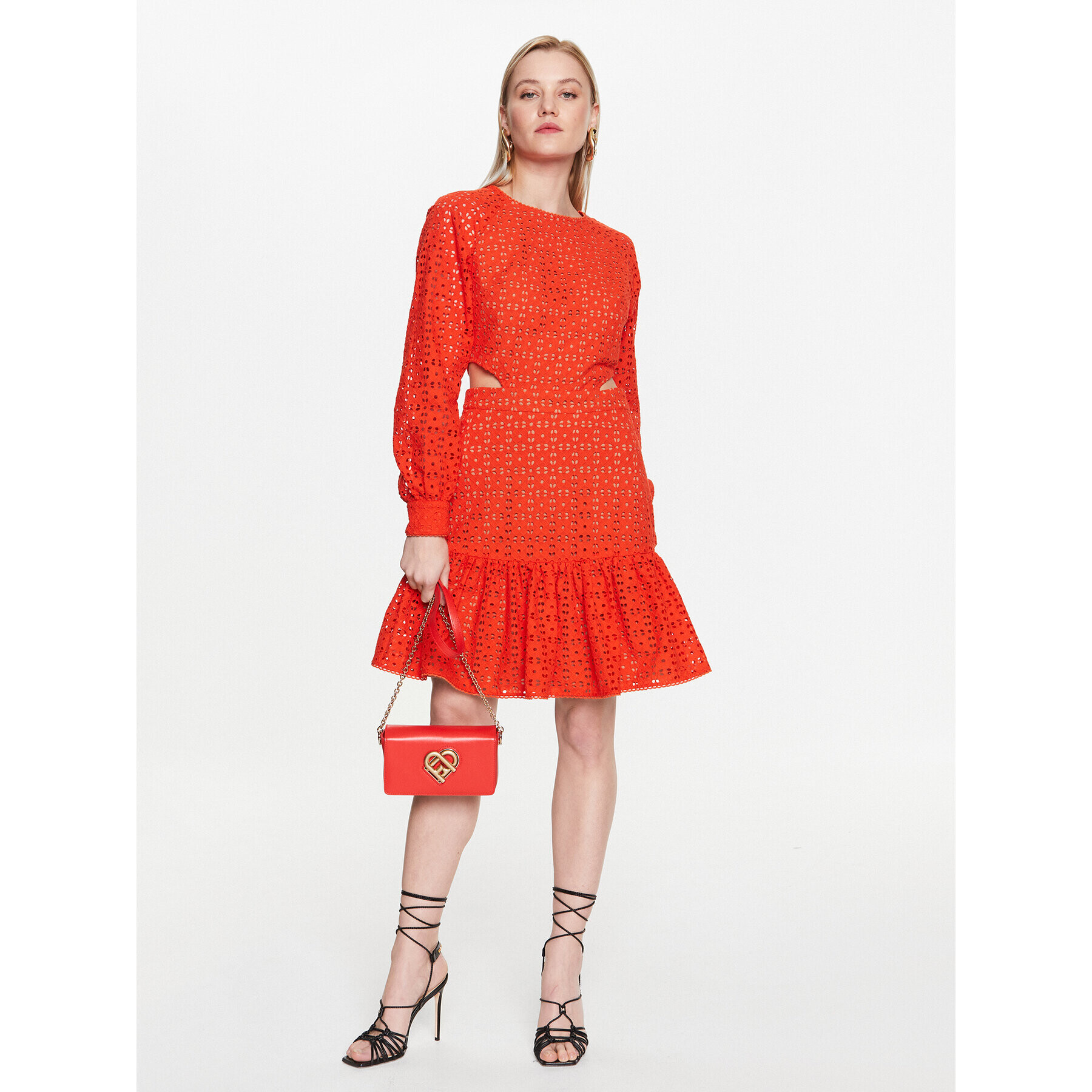 MICHAEL Michael Kors Ежедневна рокля MS381M68BK Оранжев Regular Fit - Pepit.bg