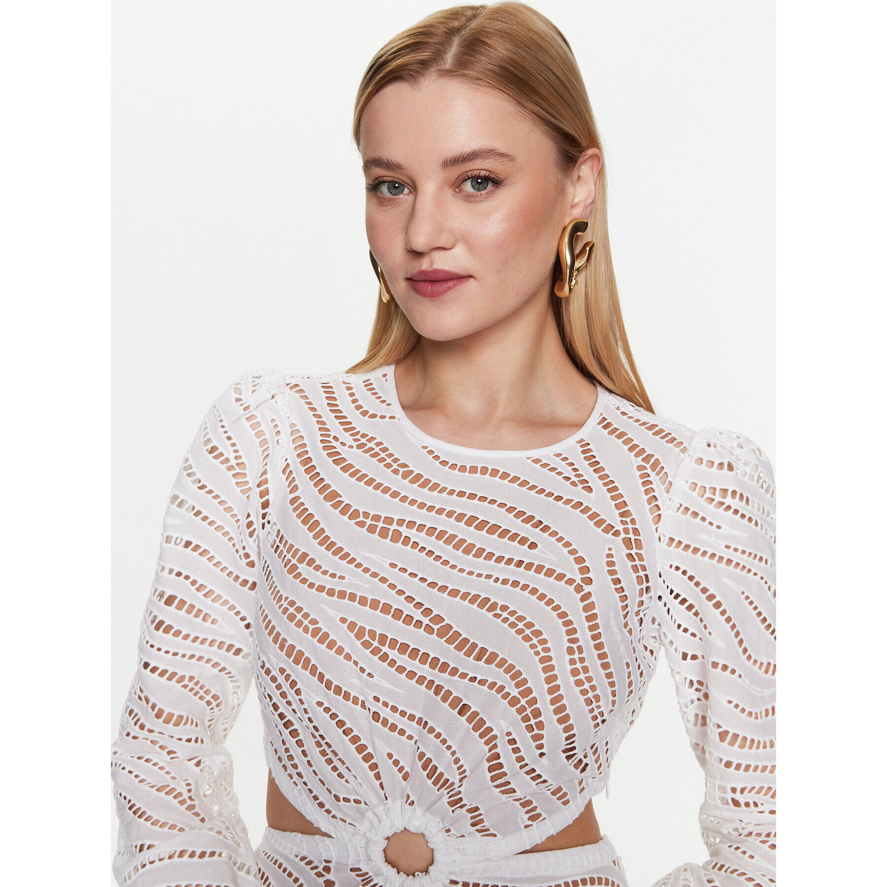 MICHAEL Michael Kors Ежедневна рокля MS381MA8CT Бял Regular Fit - Pepit.bg