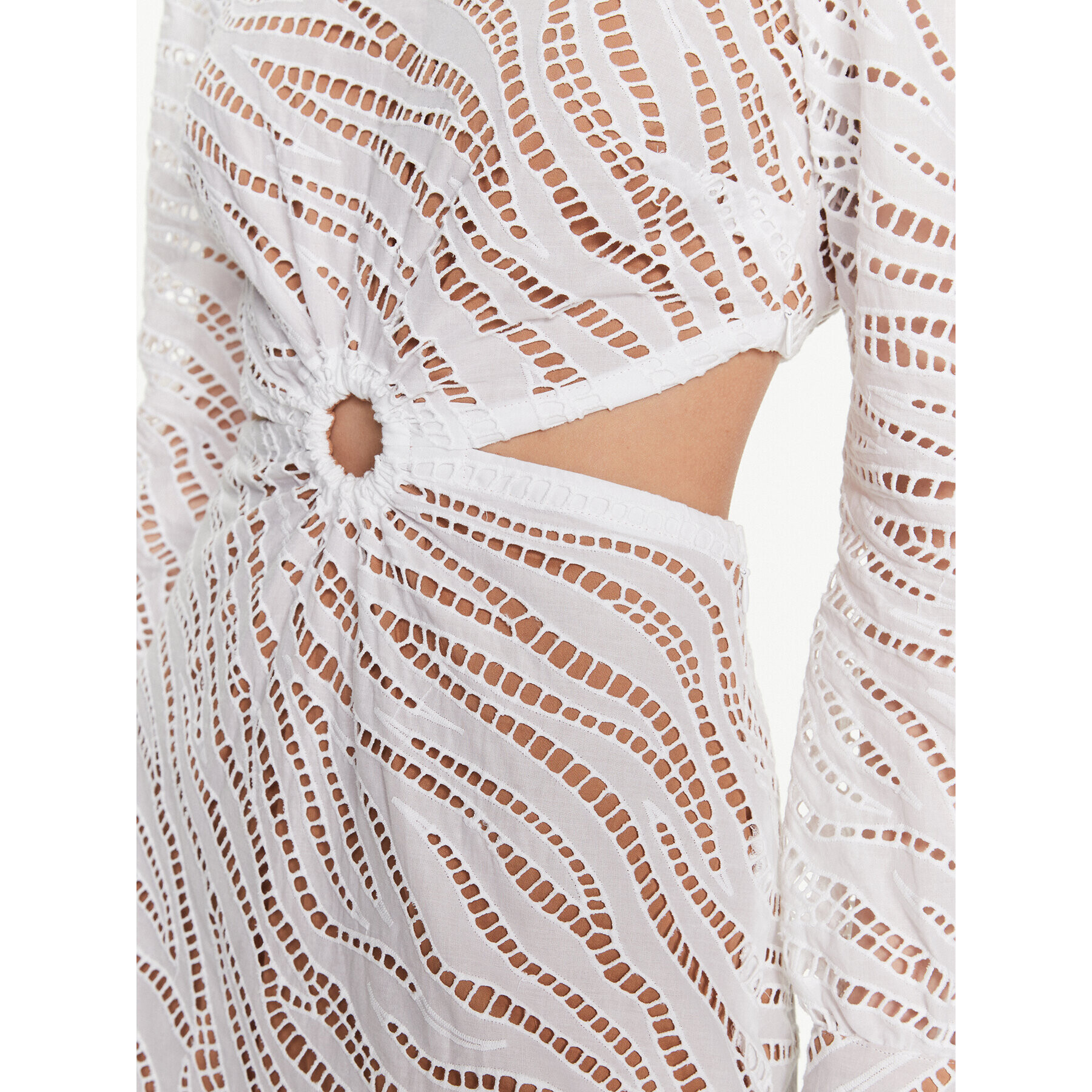 MICHAEL Michael Kors Ежедневна рокля MS381MA8CT Бял Regular Fit - Pepit.bg