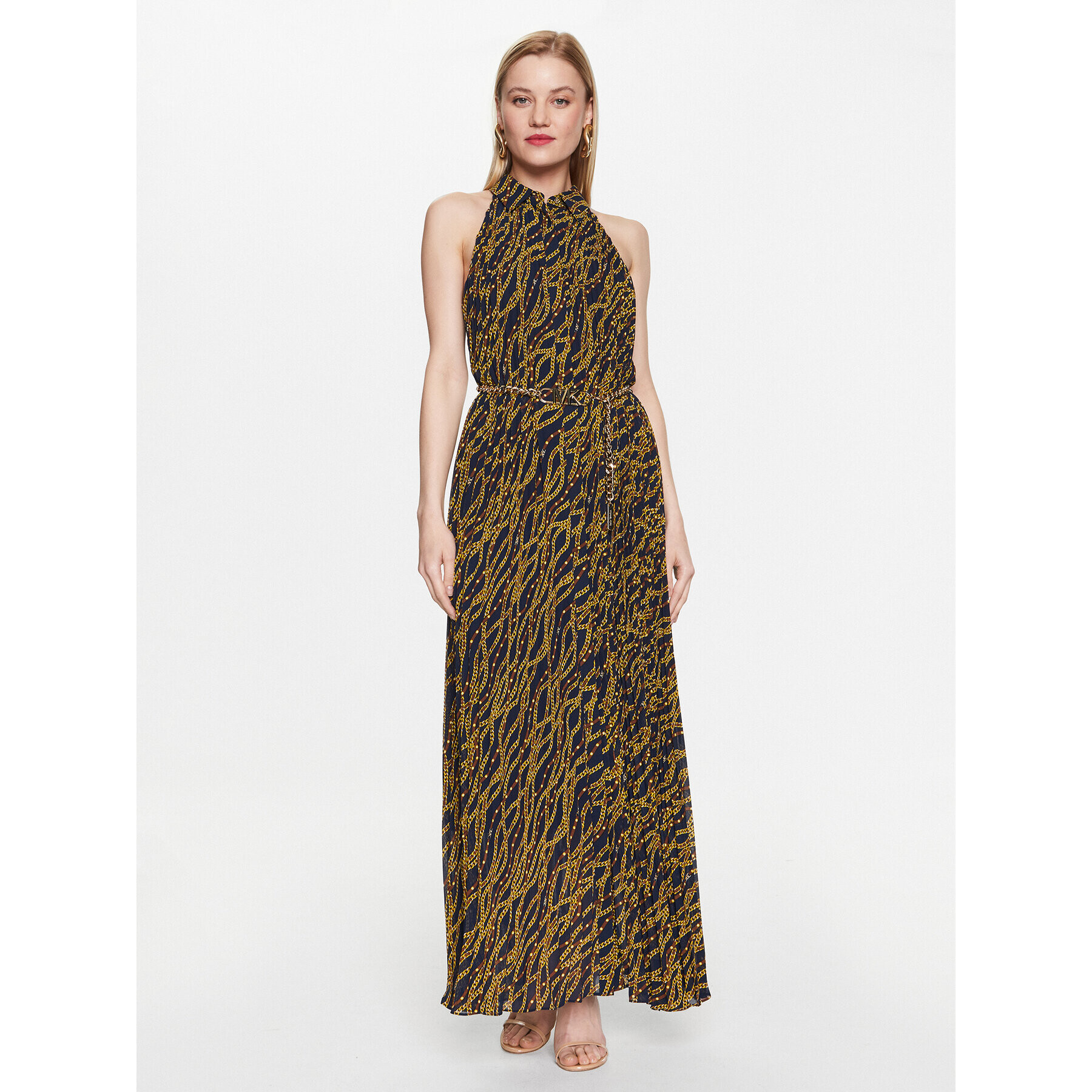 MICHAEL Michael Kors Ежедневна рокля MS381OT8EV Тъмносин Regular Fit - Pepit.bg