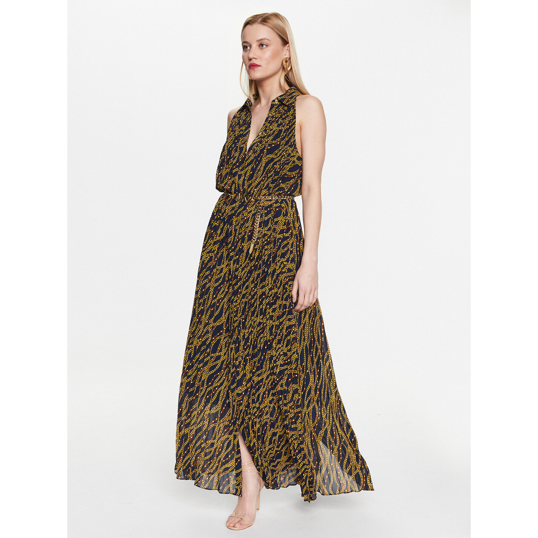 MICHAEL Michael Kors Ежедневна рокля MS381OT8EV Тъмносин Regular Fit - Pepit.bg