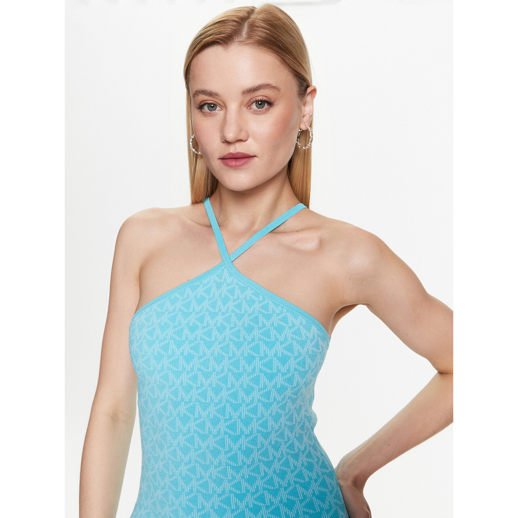 MICHAEL Michael Kors Ежедневна рокля MS381OX5KZ Син Slim Fit - Pepit.bg