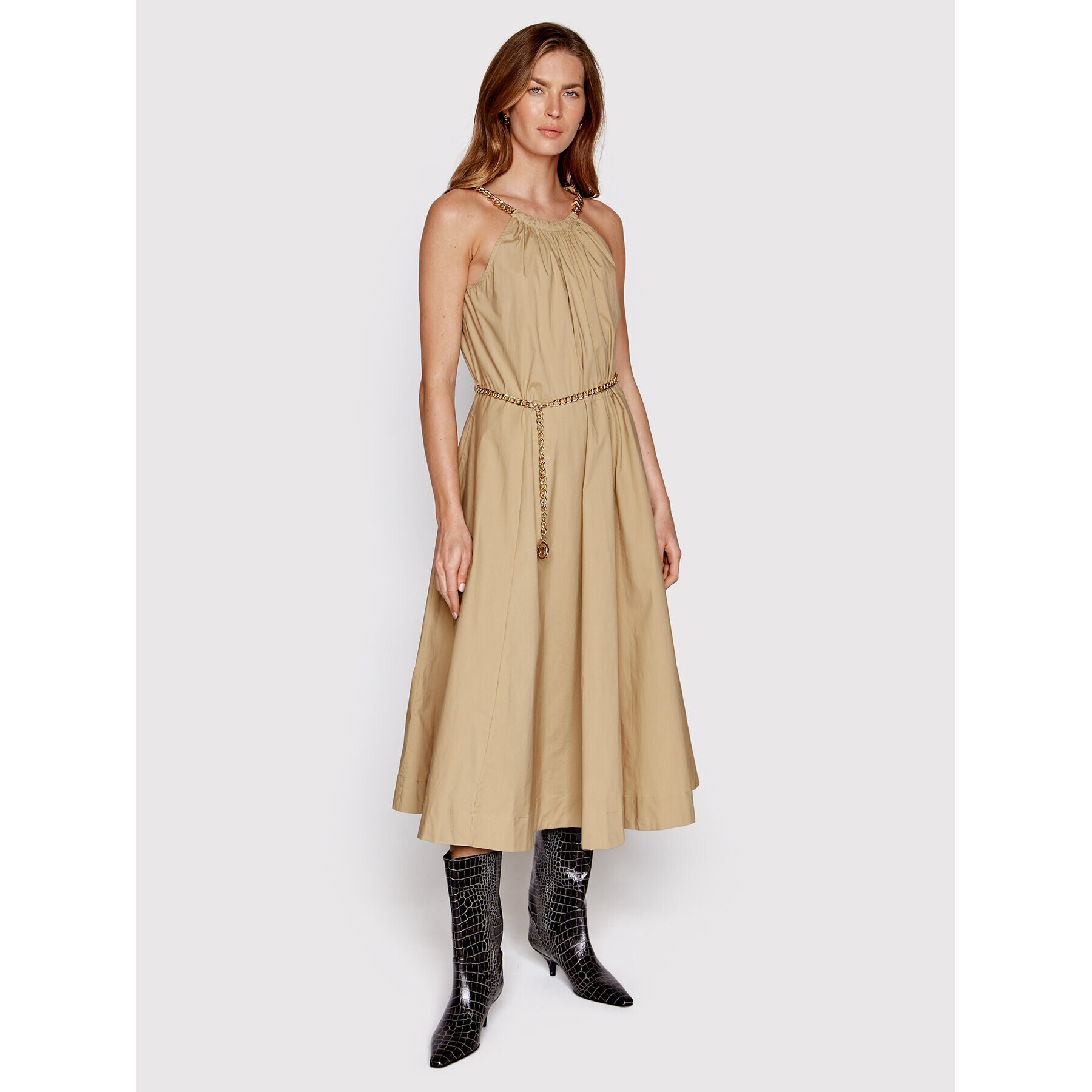MICHAEL Michael Kors Ежедневна рокля MU2814EF4C Бежов Regular Fit - Pepit.bg